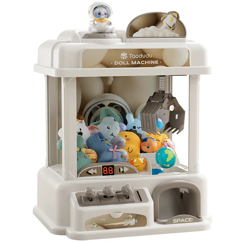 Toy Claw Machine for Kids with Plush Prizes Coin Operated Arcade Game - Image 6