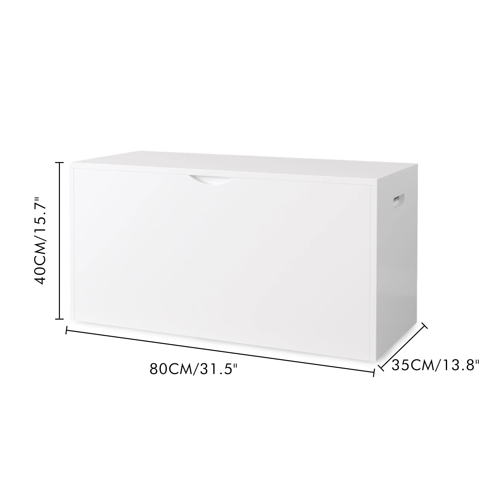 Toy Storage Organizer With Rolling Drawer, Chest With Wheels, Large Pull Out Bin For Nursery - White - Image 3