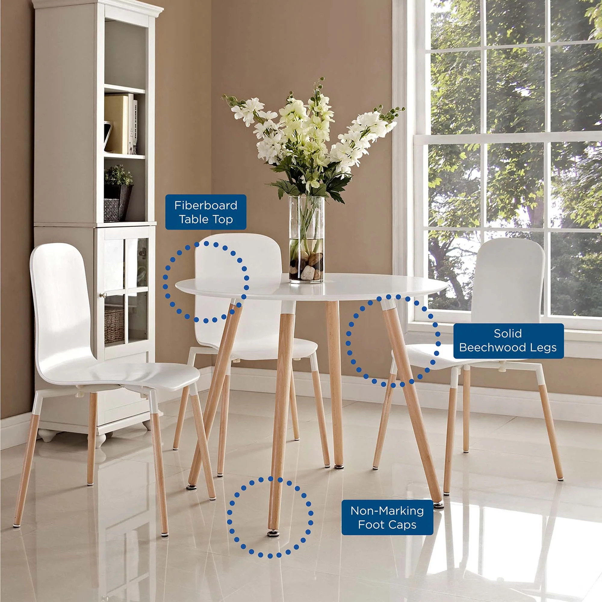 Track Round Dining Table by Modway - Image 4