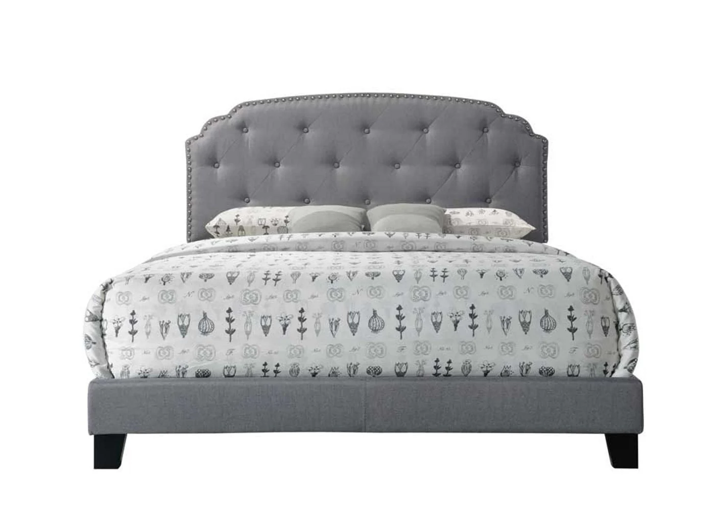 Tradilla Gray Fabric Queen Bed - Image 2