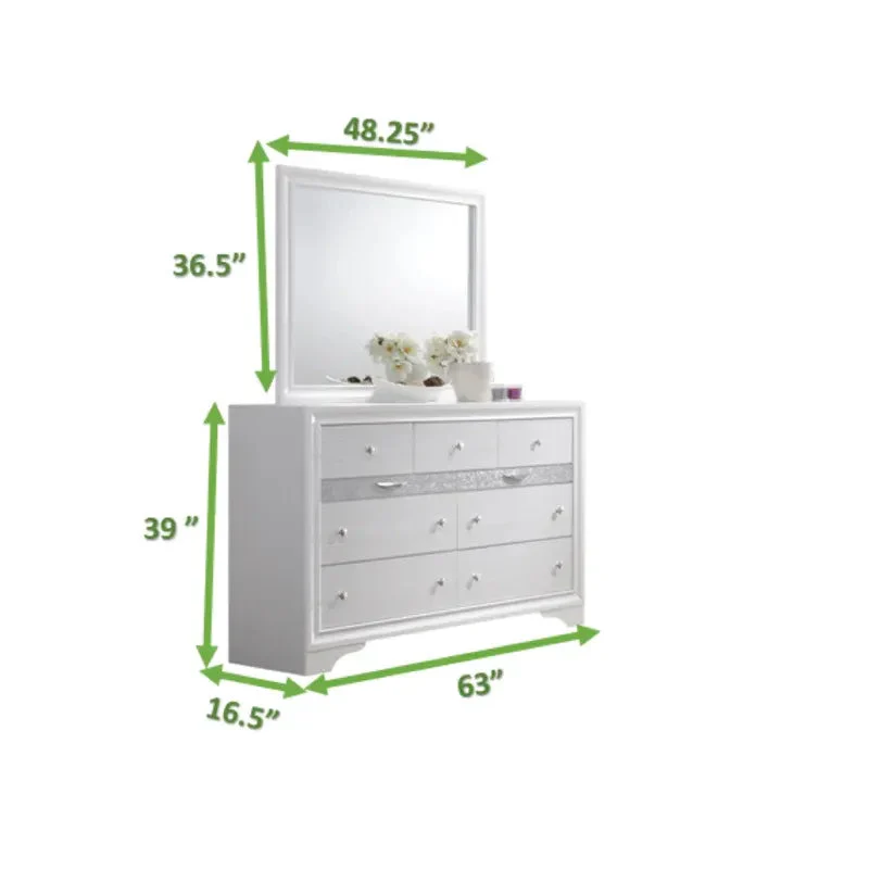 Traditional Style Queen 4 Pc Storage Bedroom Set Made with Wood in White - Image 15