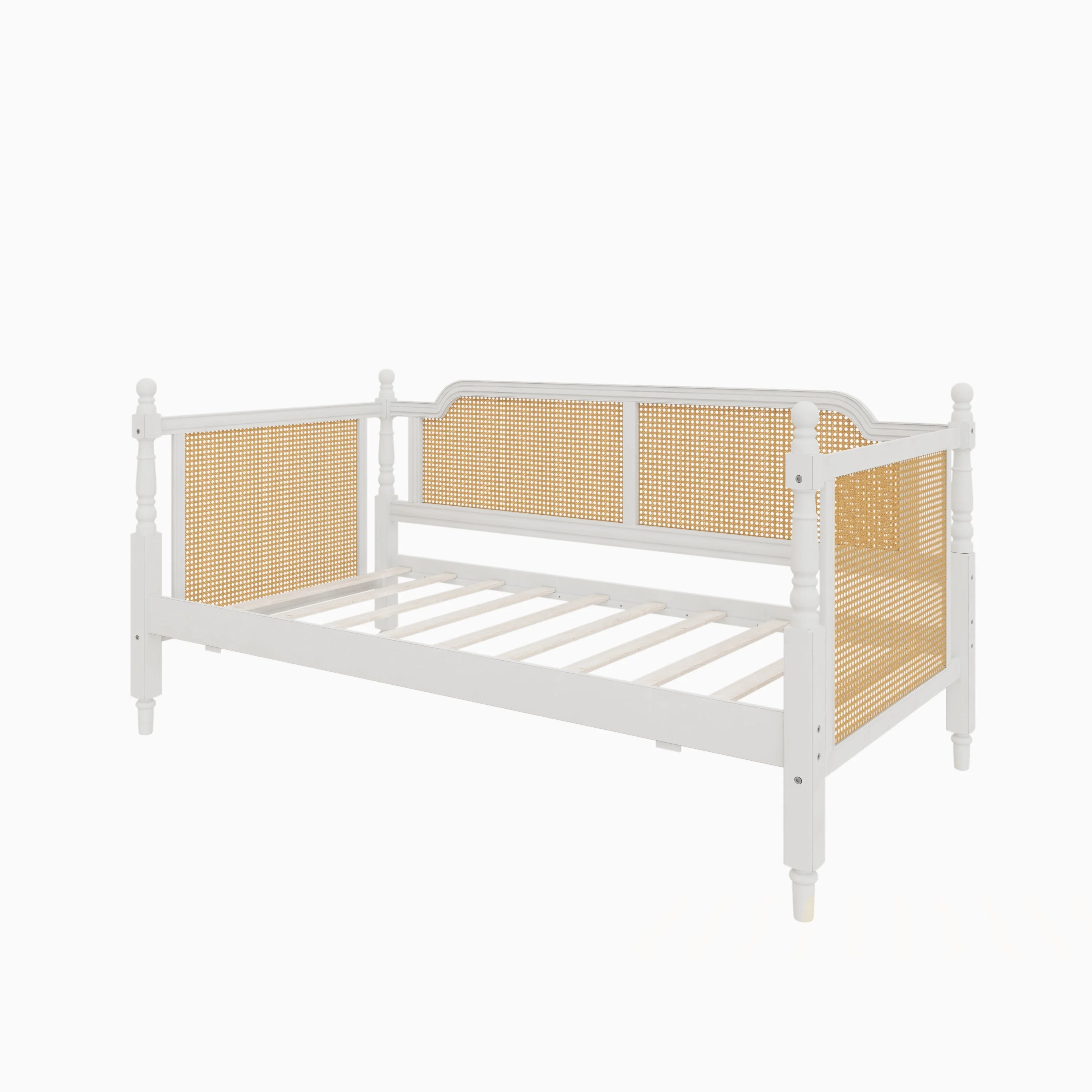 Traditional Style Rattan Twin Size Daybed with Twin Trundle - Image 8