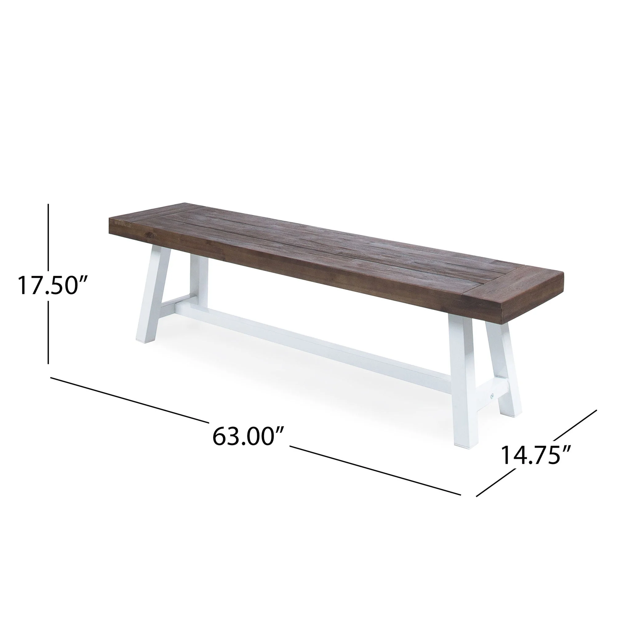 Tranquilizer - Outdoor Acacia Wood Bench With Slat Panel Design - Image 18