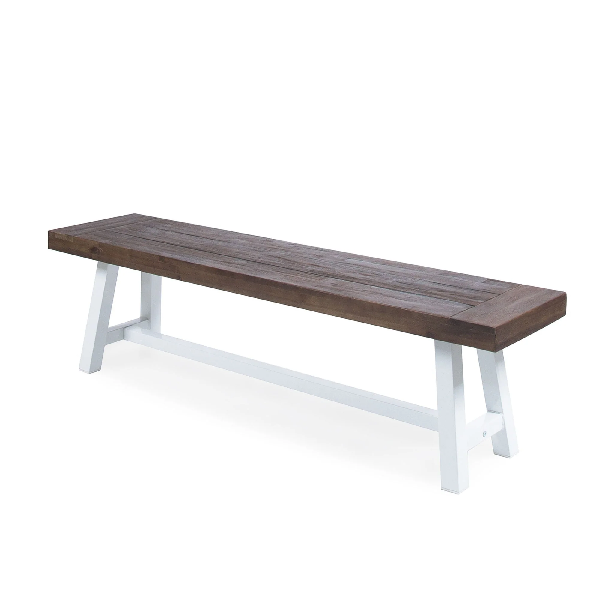 Tranquilizer - Outdoor Acacia Wood Bench With Slat Panel Design - Image 3