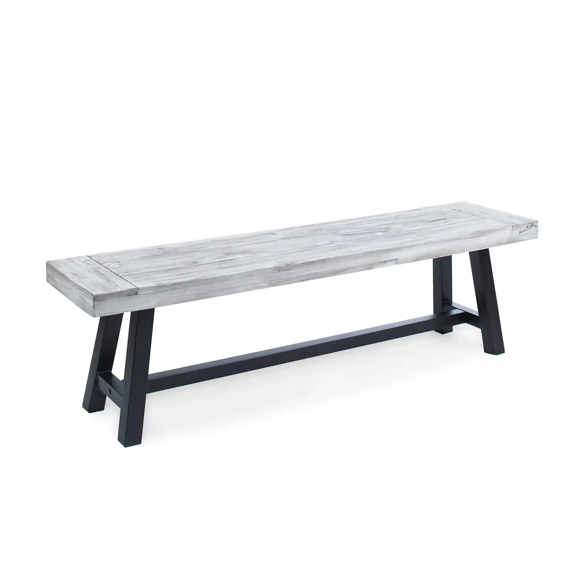 Tranquilizer - Outdoor Acacia Wood Bench With Slat Panel Design - Image 4