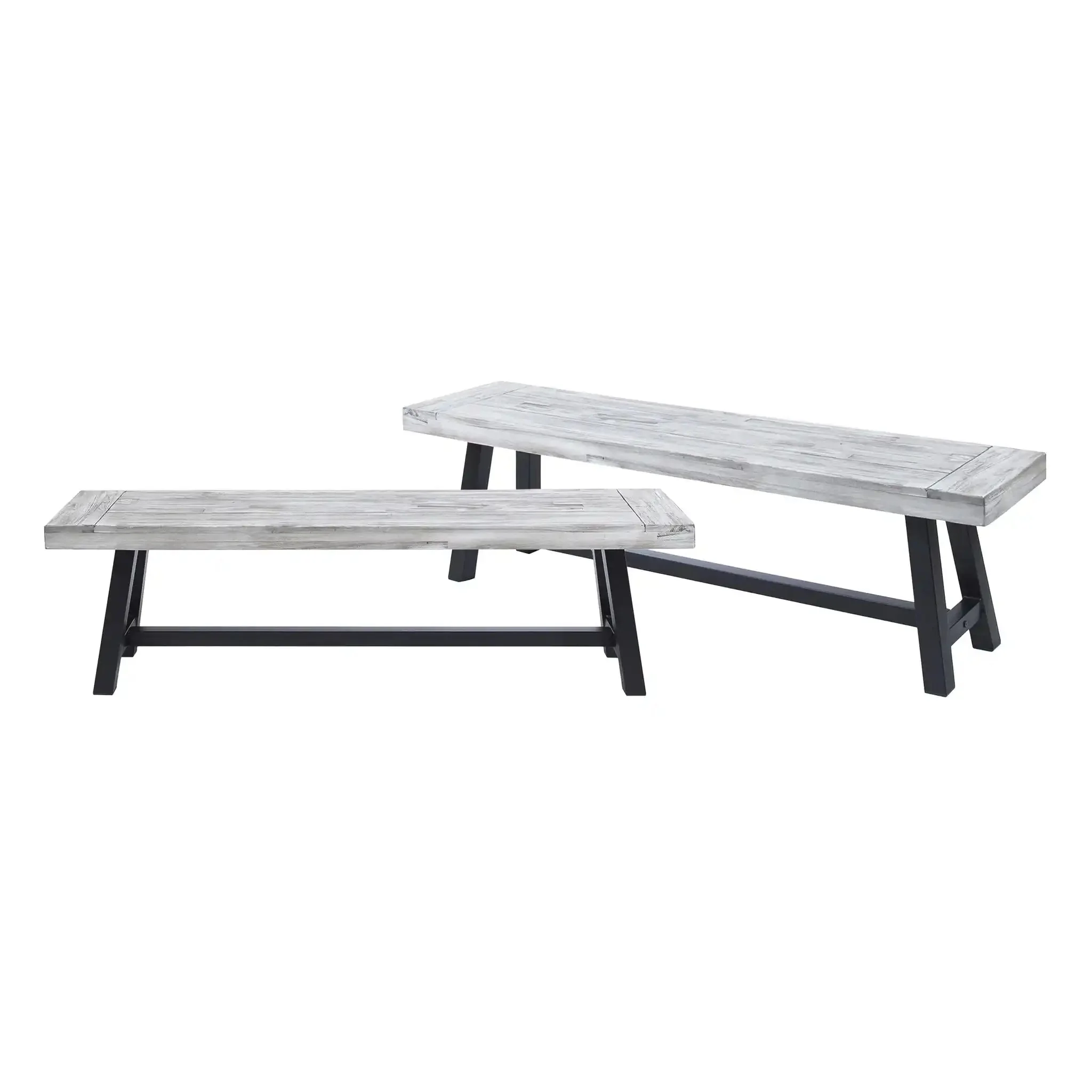 Tranquilizer - Outdoor Acacia Wood Bench With Slat Panel Design - Image 5