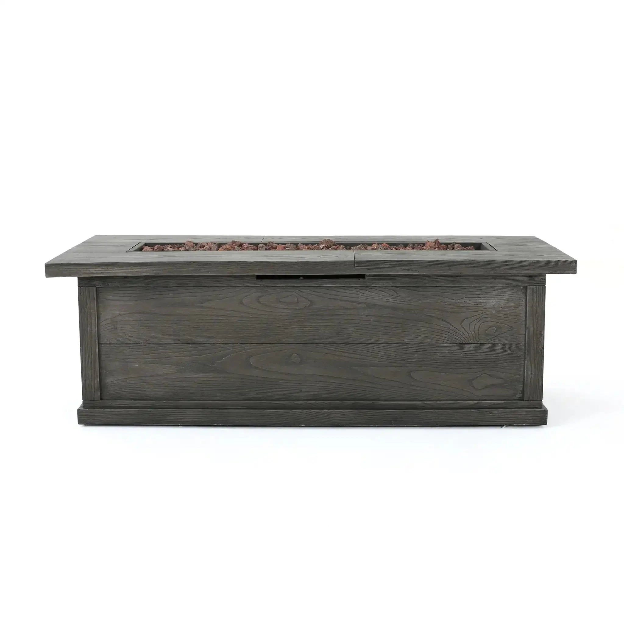 Transitional Rectangular Outdoor Propane Fire Pit with 50,000 BTU - Image 2