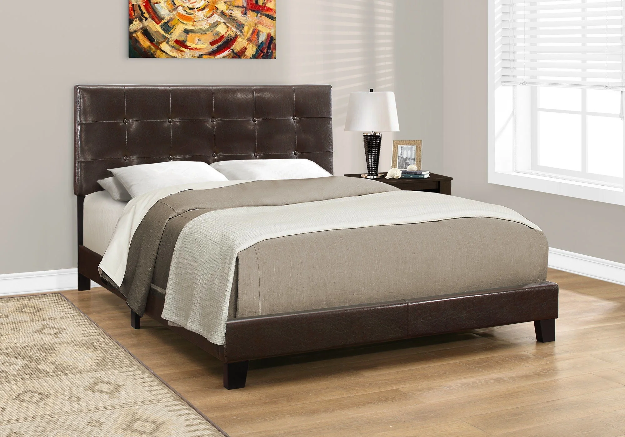 Transitional Upholstered Bed Frame - Image 10