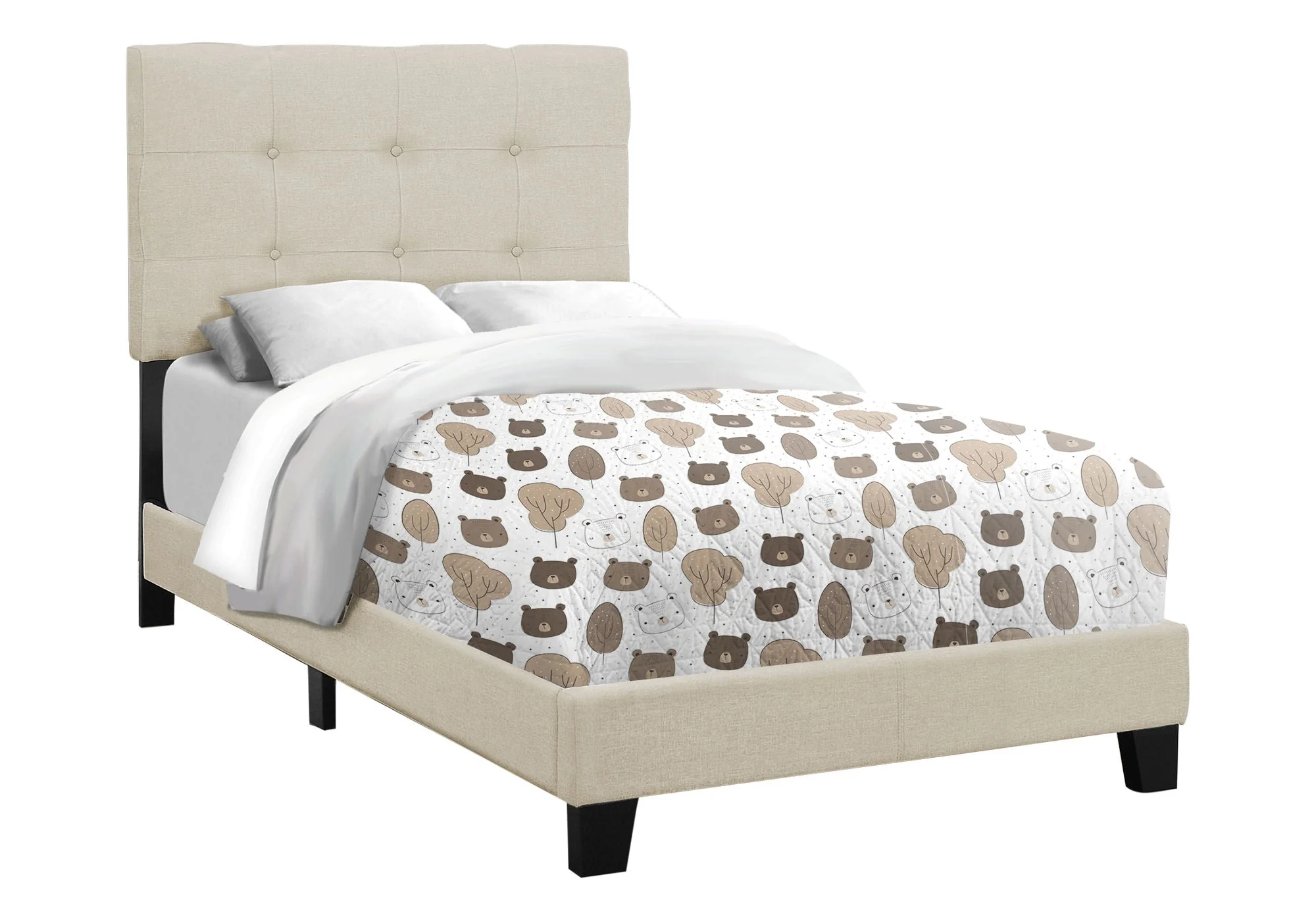Transitional Upholstered Bed Frame - Image 47
