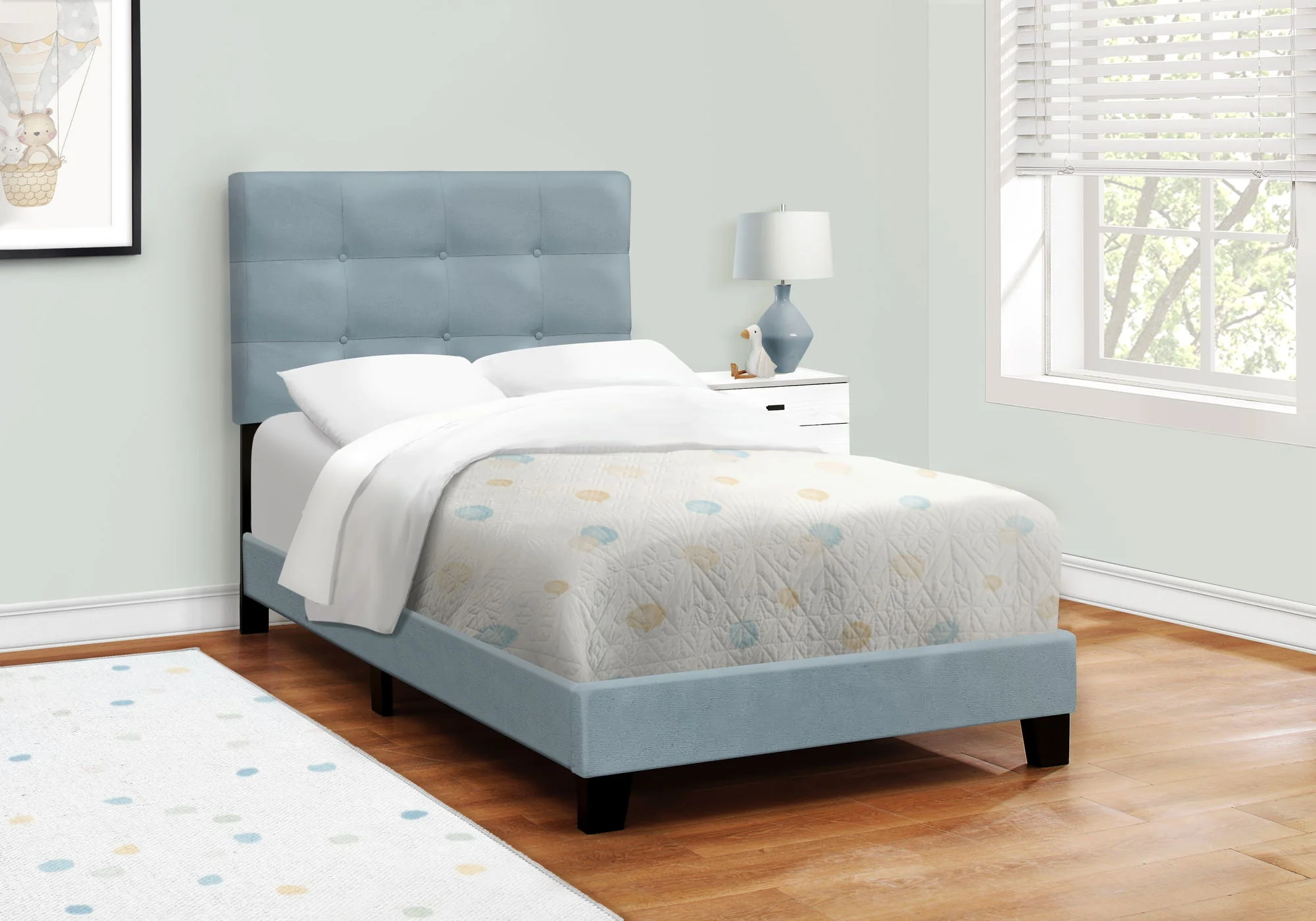 Transitional Upholstered Bed Frame - Image 5