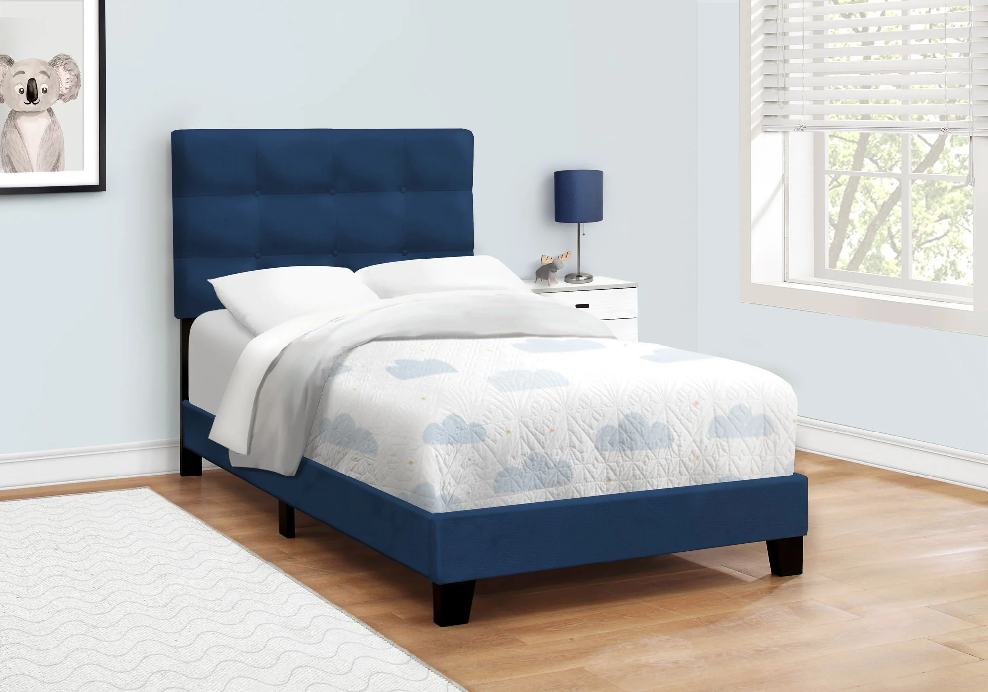Transitional Upholstered Bed Frame - Image 6