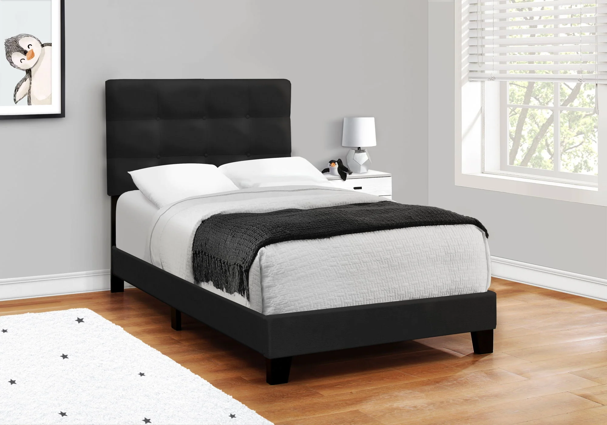 Transitional Upholstered Bed Frame - Image 8