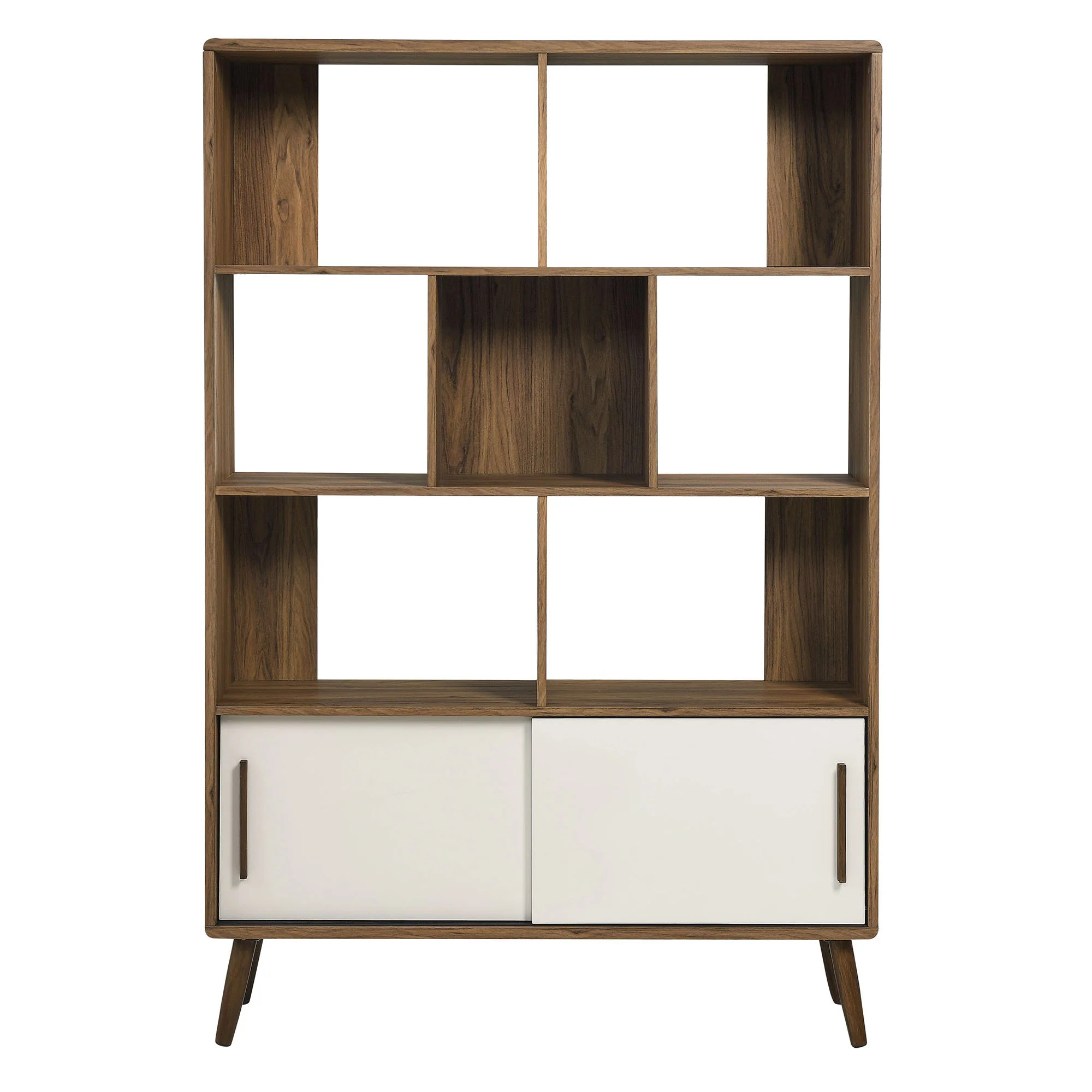 Transmit 45" Four-Tier Bookcase with Sliding Doors - Image 10
