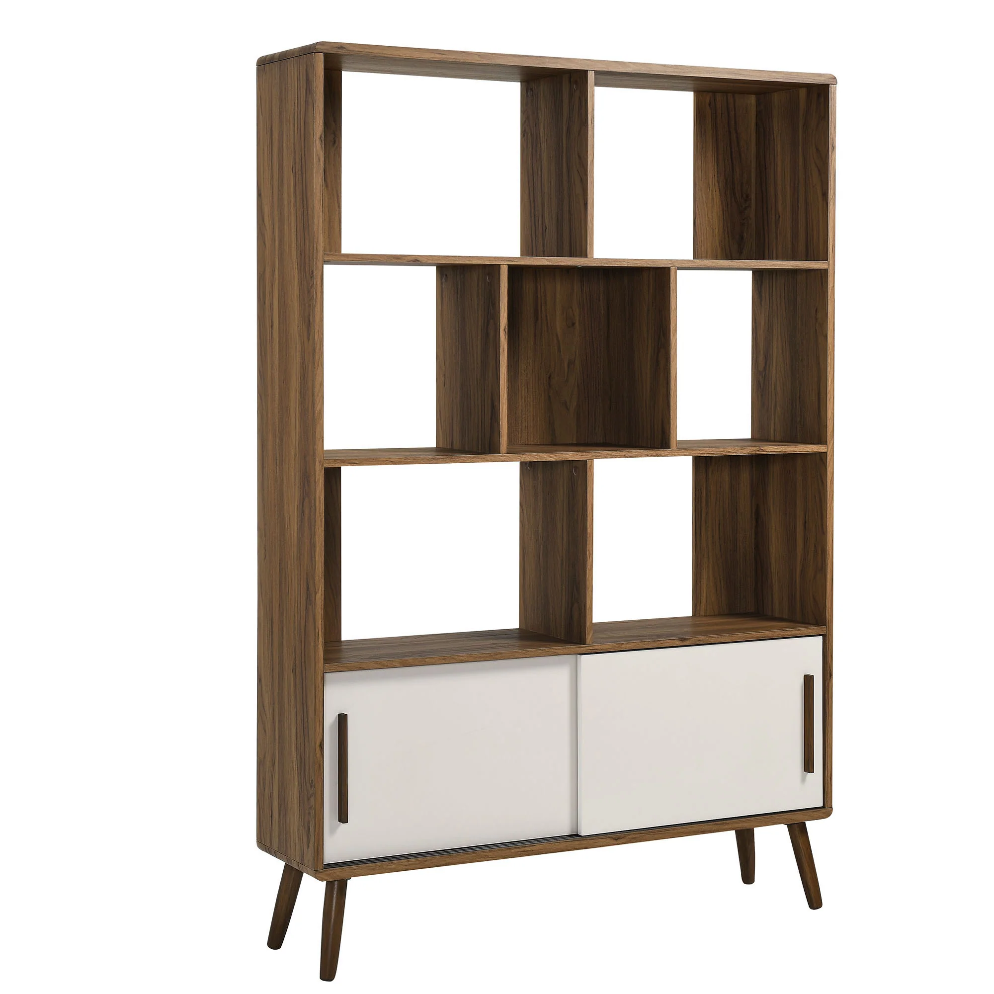 Transmit 45" Four-Tier Bookcase with Sliding Doors - Image 14