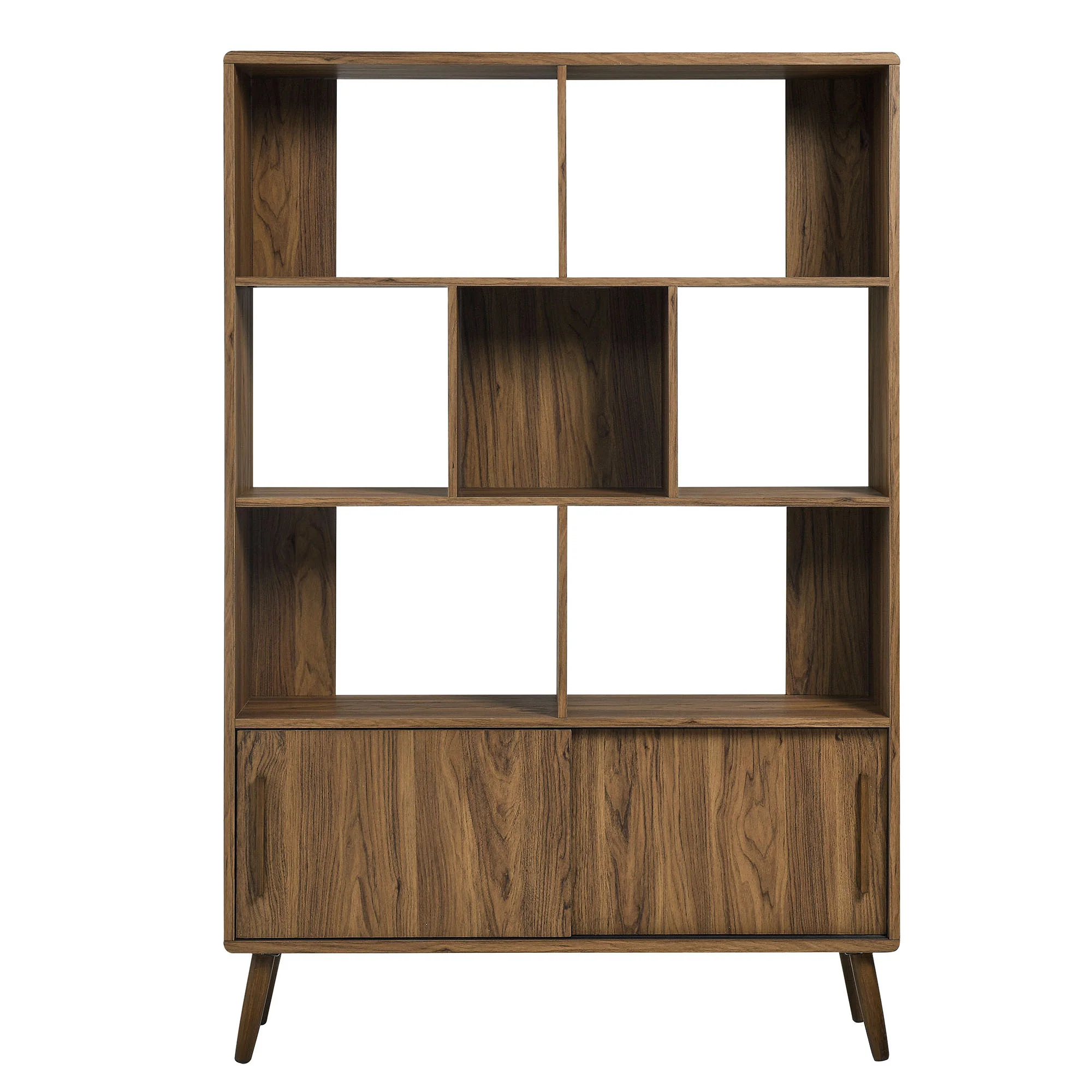 Transmit 45" Four-Tier Bookcase with Sliding Doors - Image 5