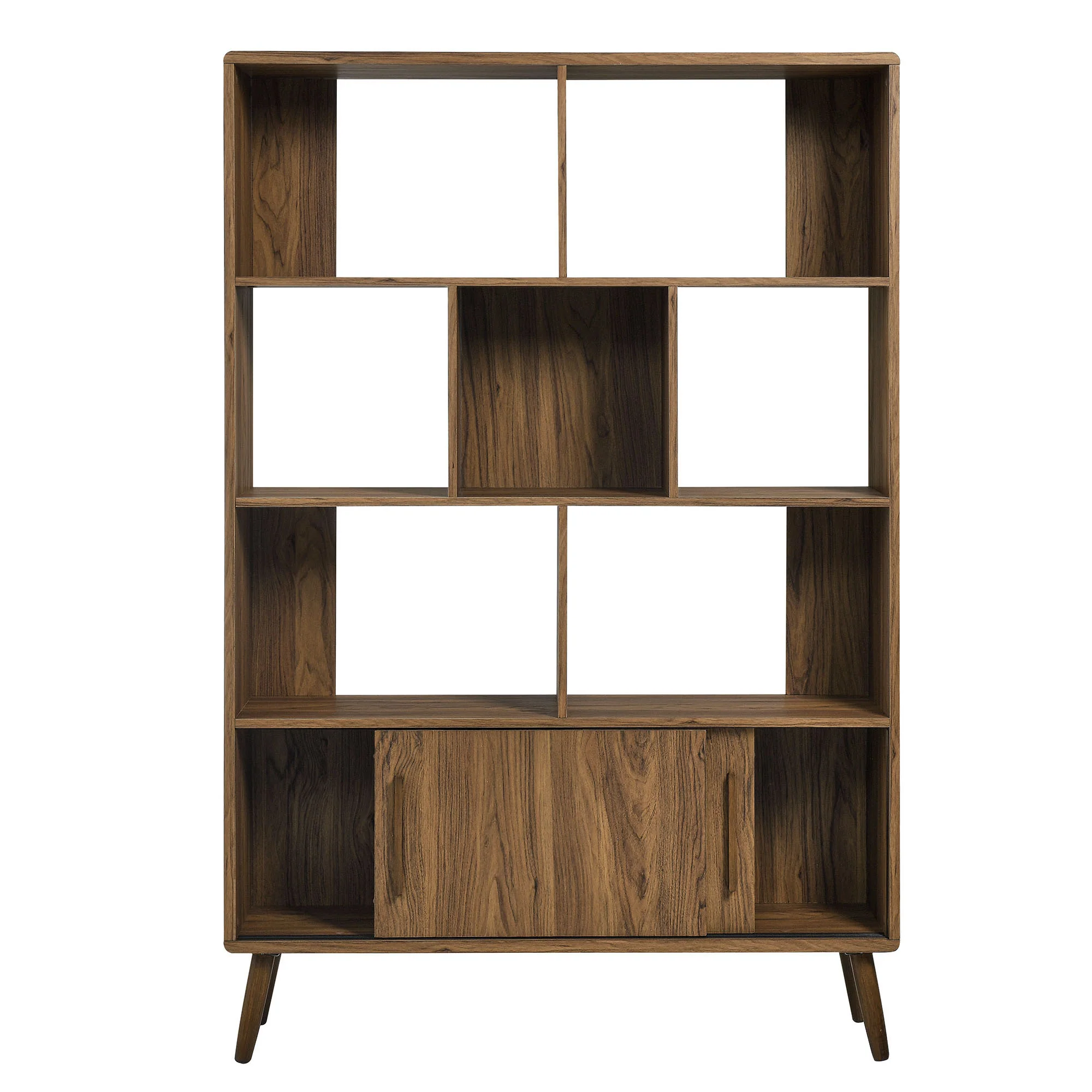 Transmit 45" Four-Tier Bookcase with Sliding Doors - Image 6