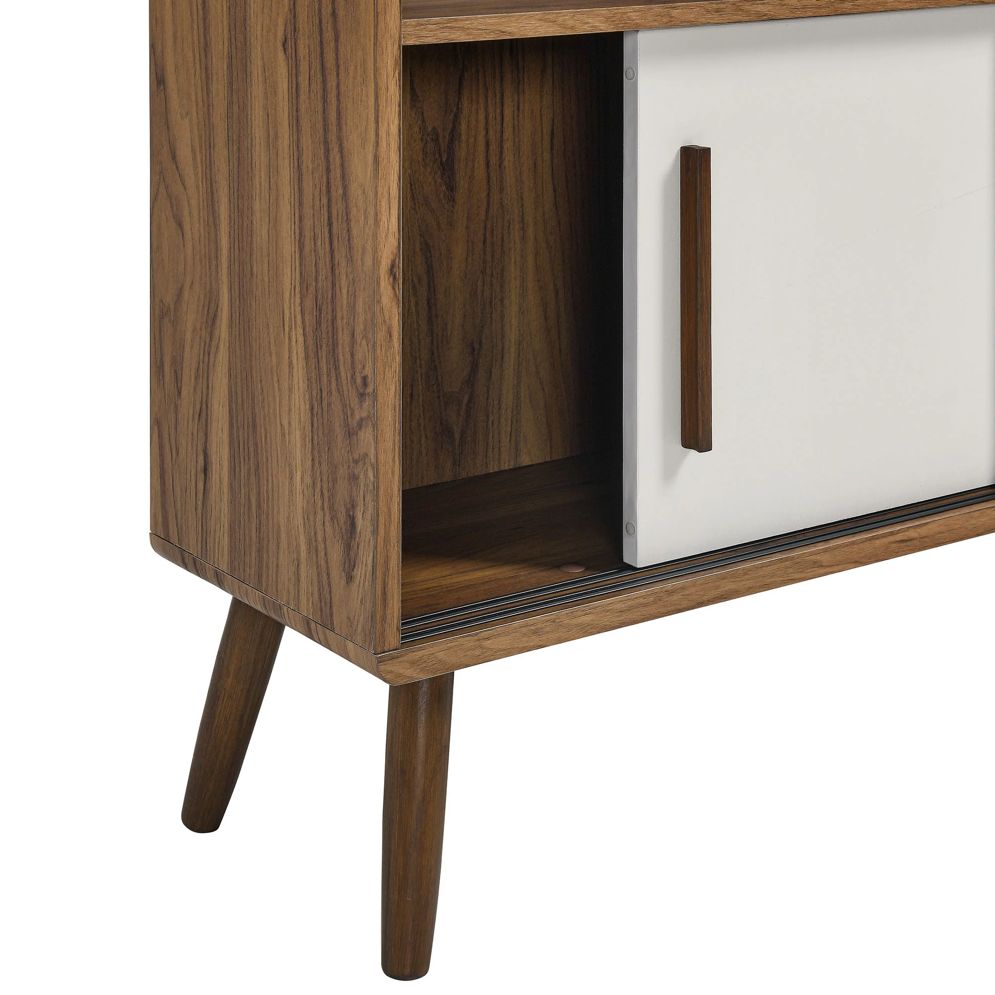 Transmit 45" Four-Tier Bookcase with Sliding Doors - Image 8