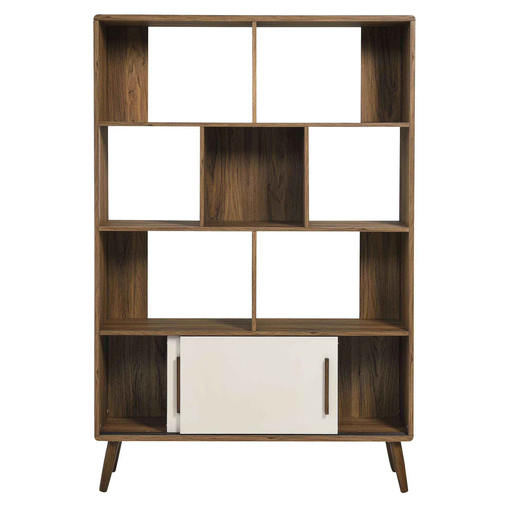 Transmit 45" Four-Tier Bookcase with Sliding Doors - Image 9