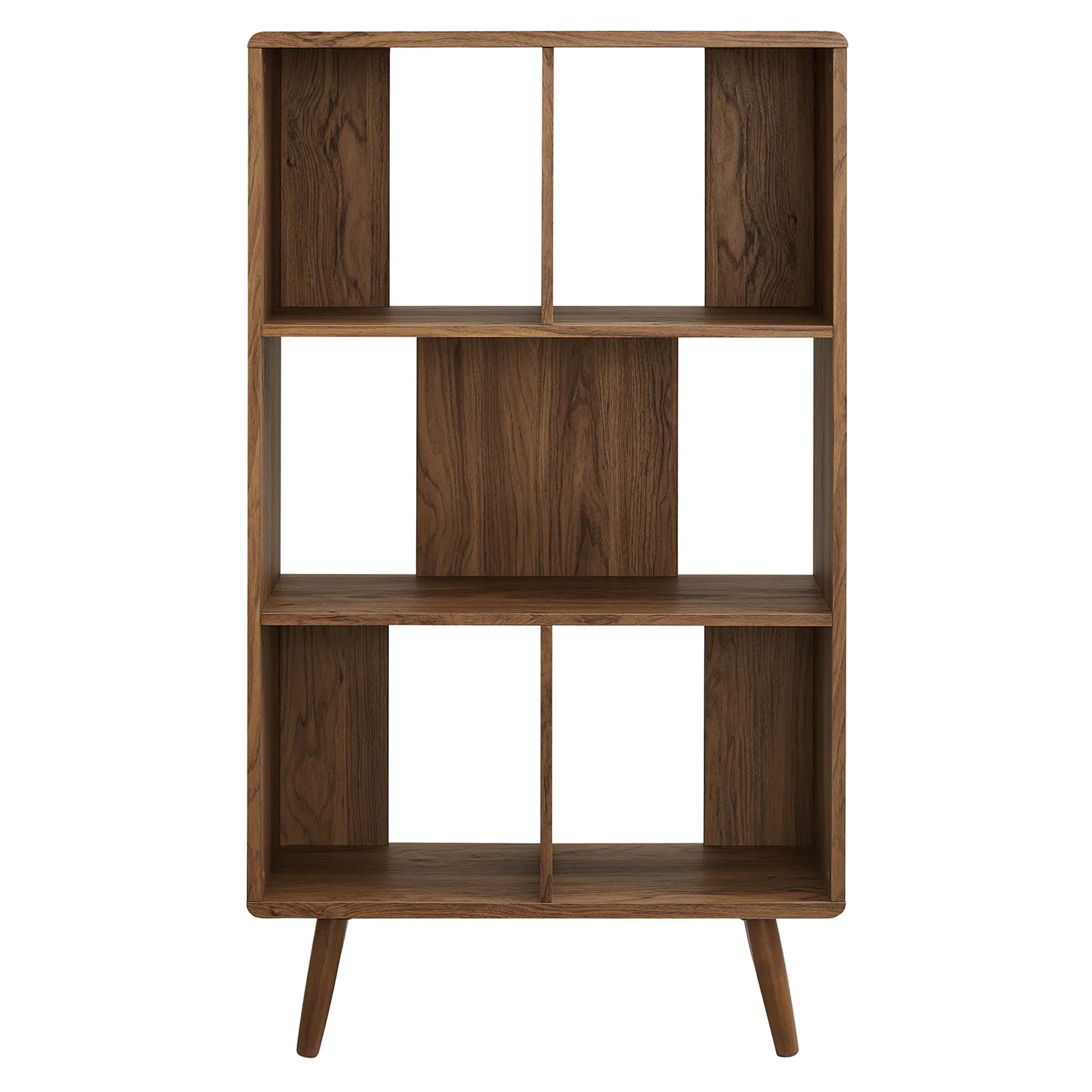 Transmit 5 Shelf Wood Grain Bookcase by Modway - Image 13