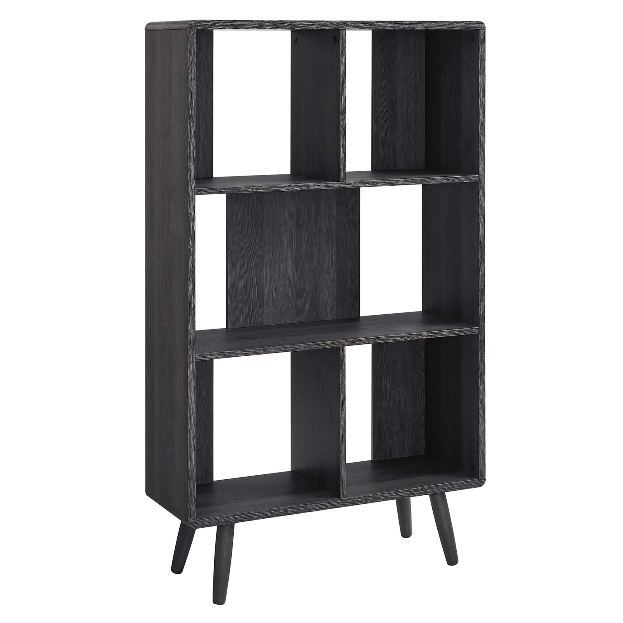 Transmit 5 Shelf Wood Grain Bookcase by Modway - Image 20