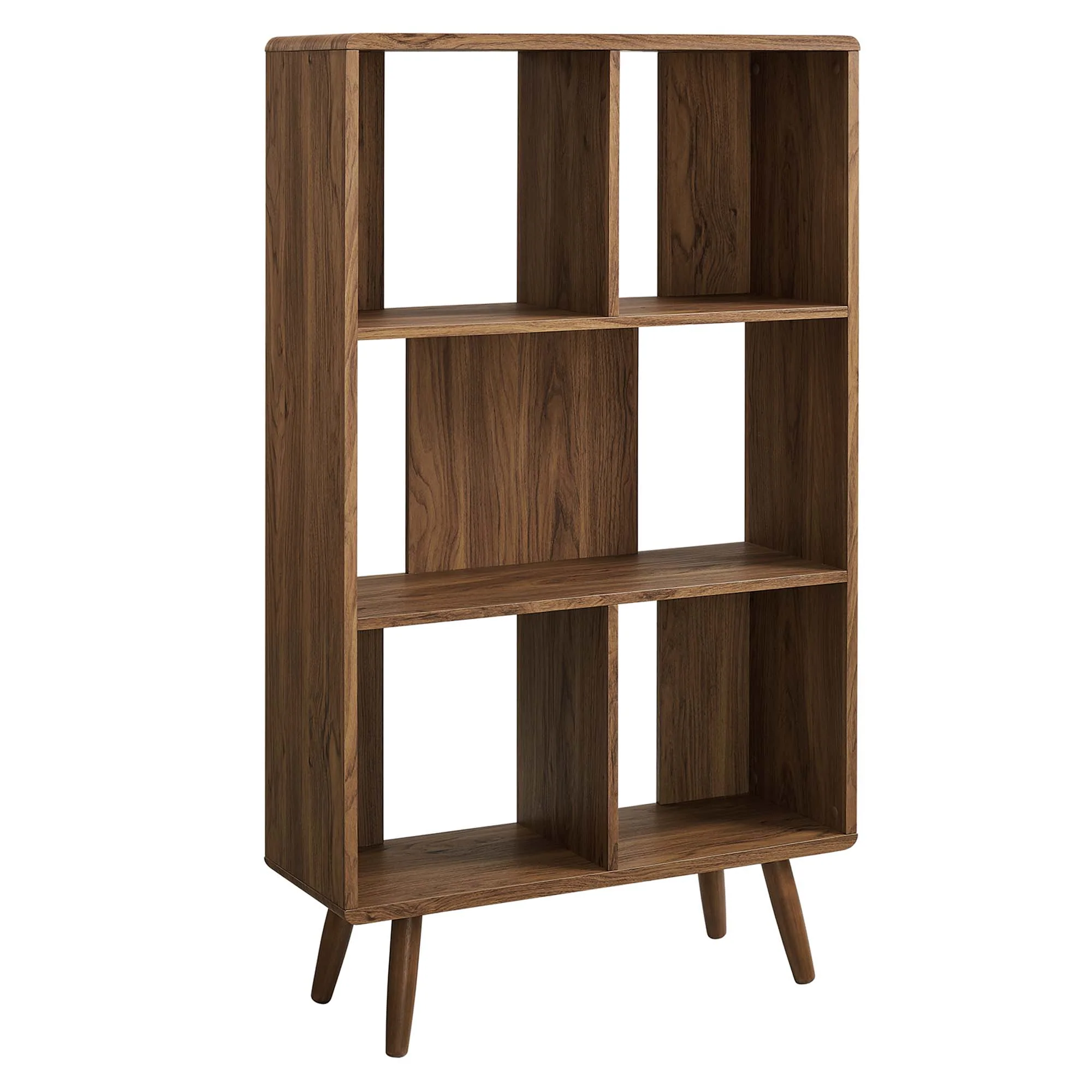 Transmit 5 Shelf Wood Grain Bookcase by Modway - Image 21