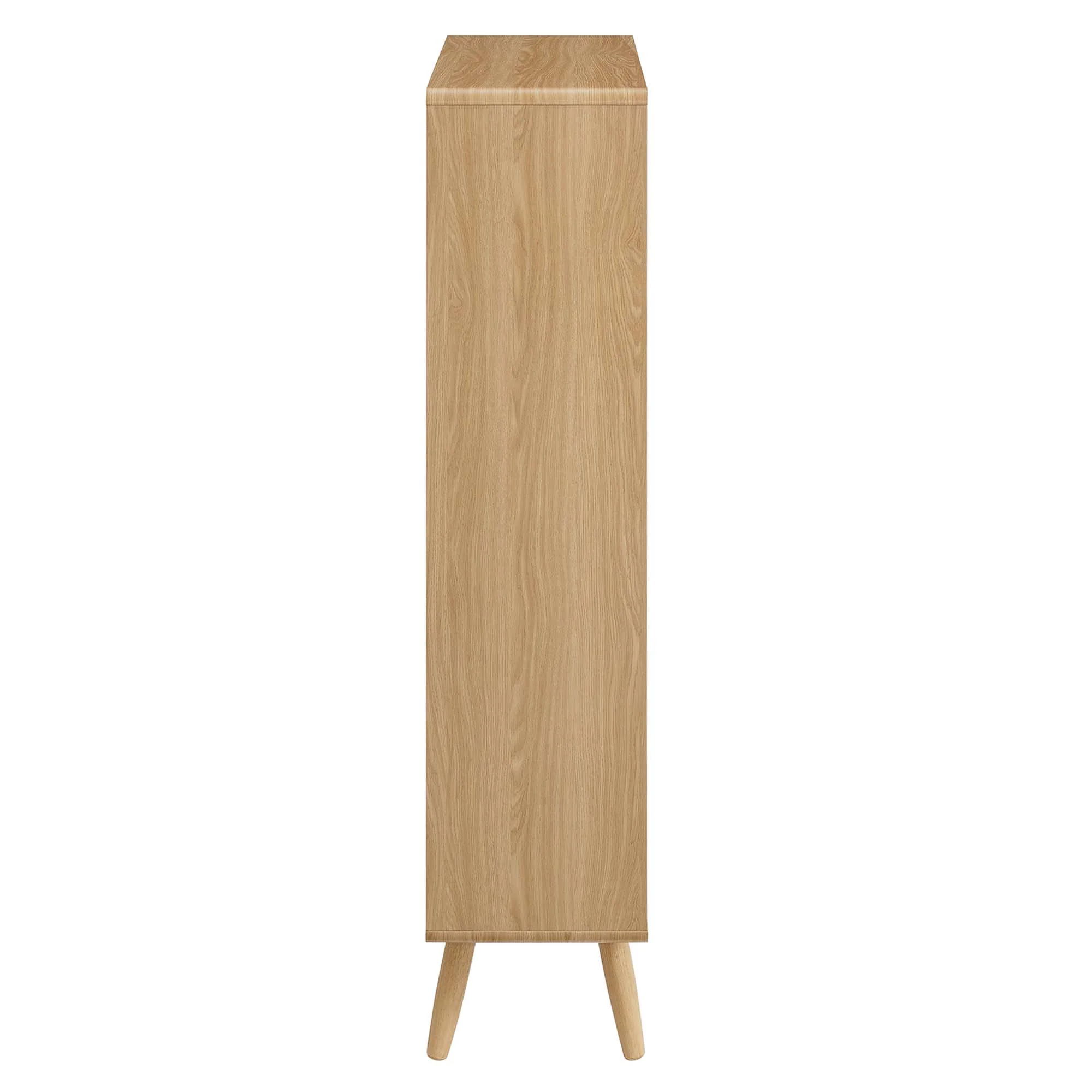 Transmit 5 Shelf Wood Grain Bookcase by Modway - Image 4