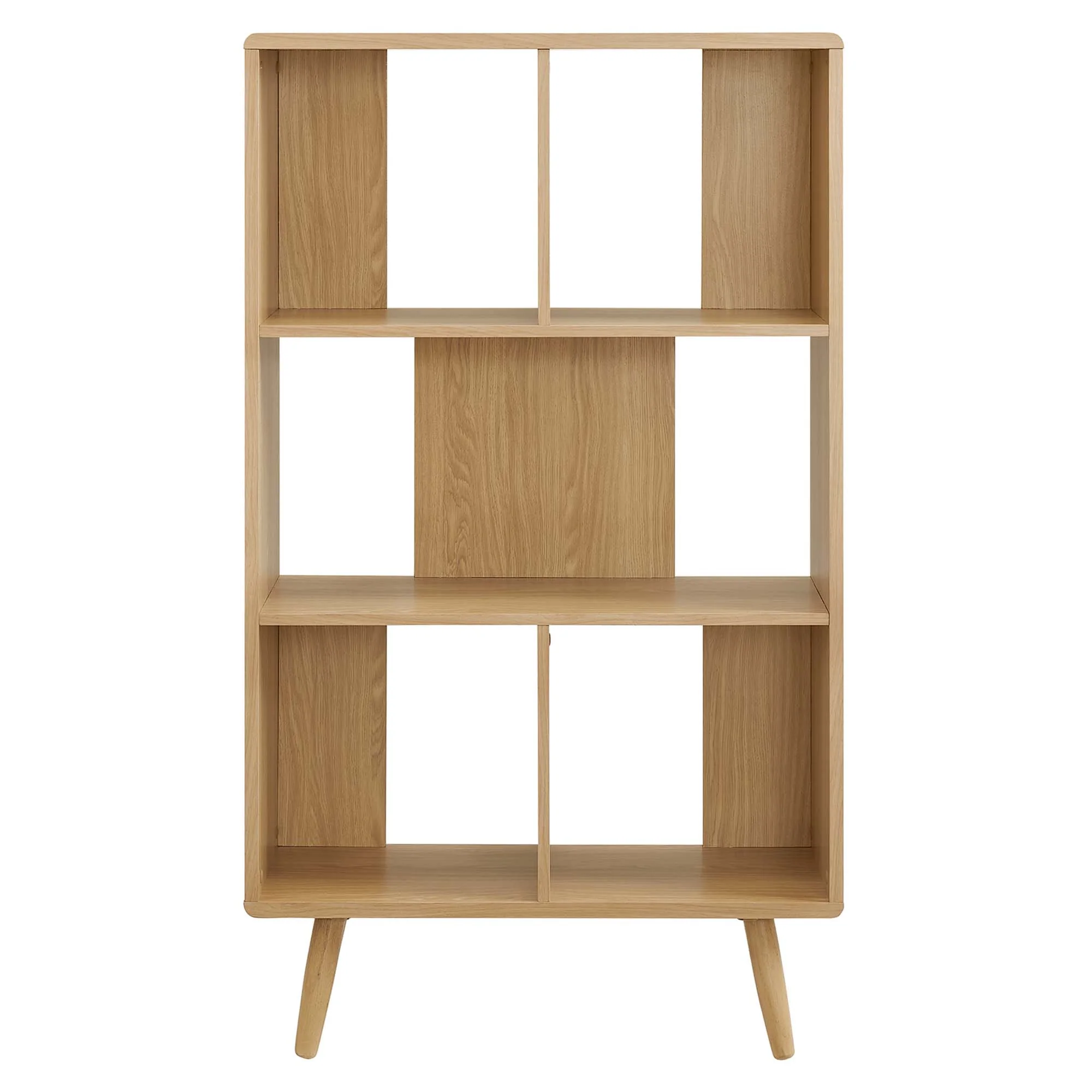 Transmit 5 Shelf Wood Grain Bookcase by Modway - Image 5