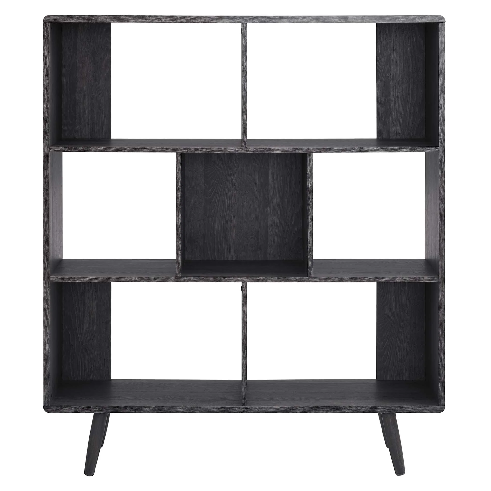 Transmit 7 Shelf Wood Grain Bookcase by Modway - Image 13