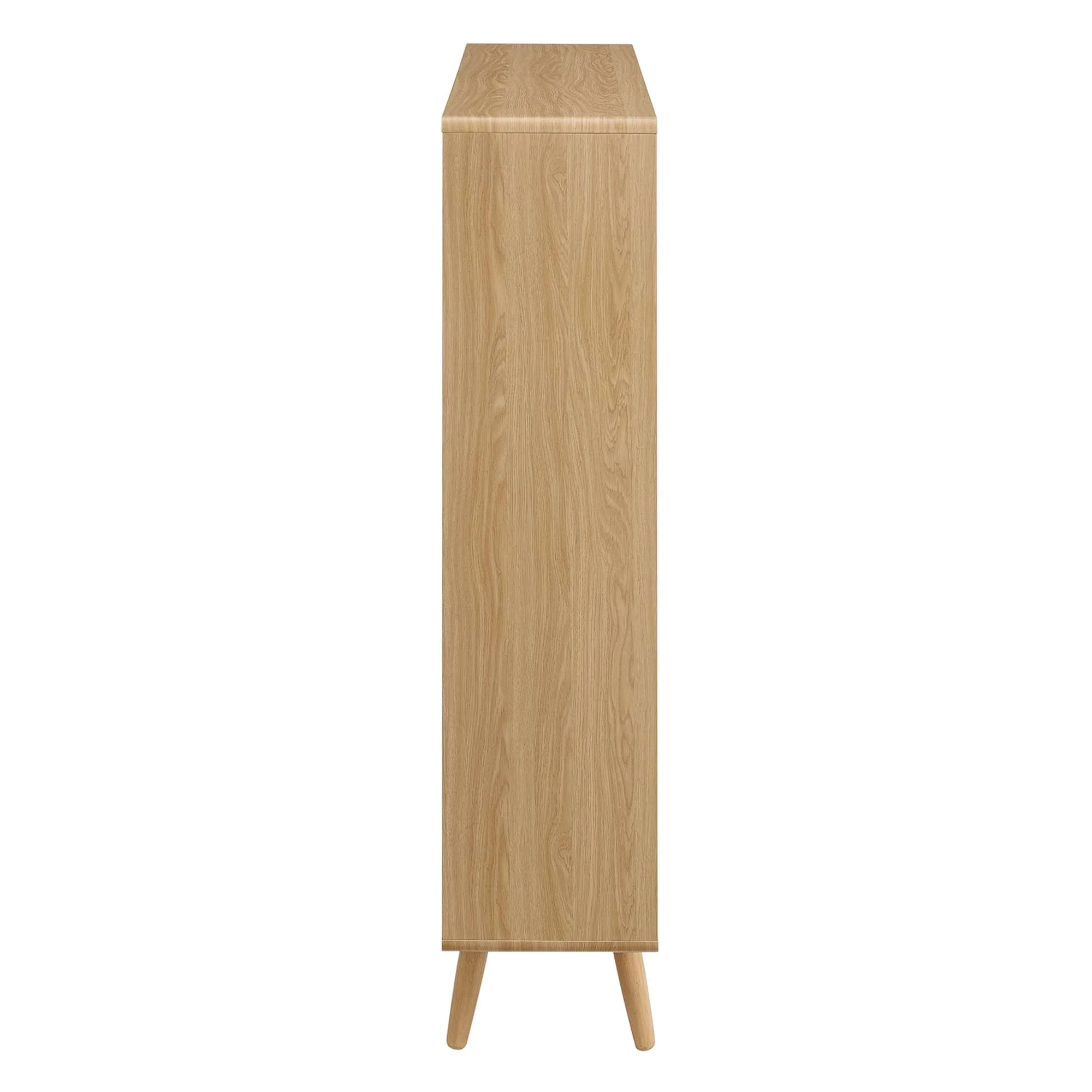 Transmit 7 Shelf Wood Grain Bookcase by Modway - Image 4