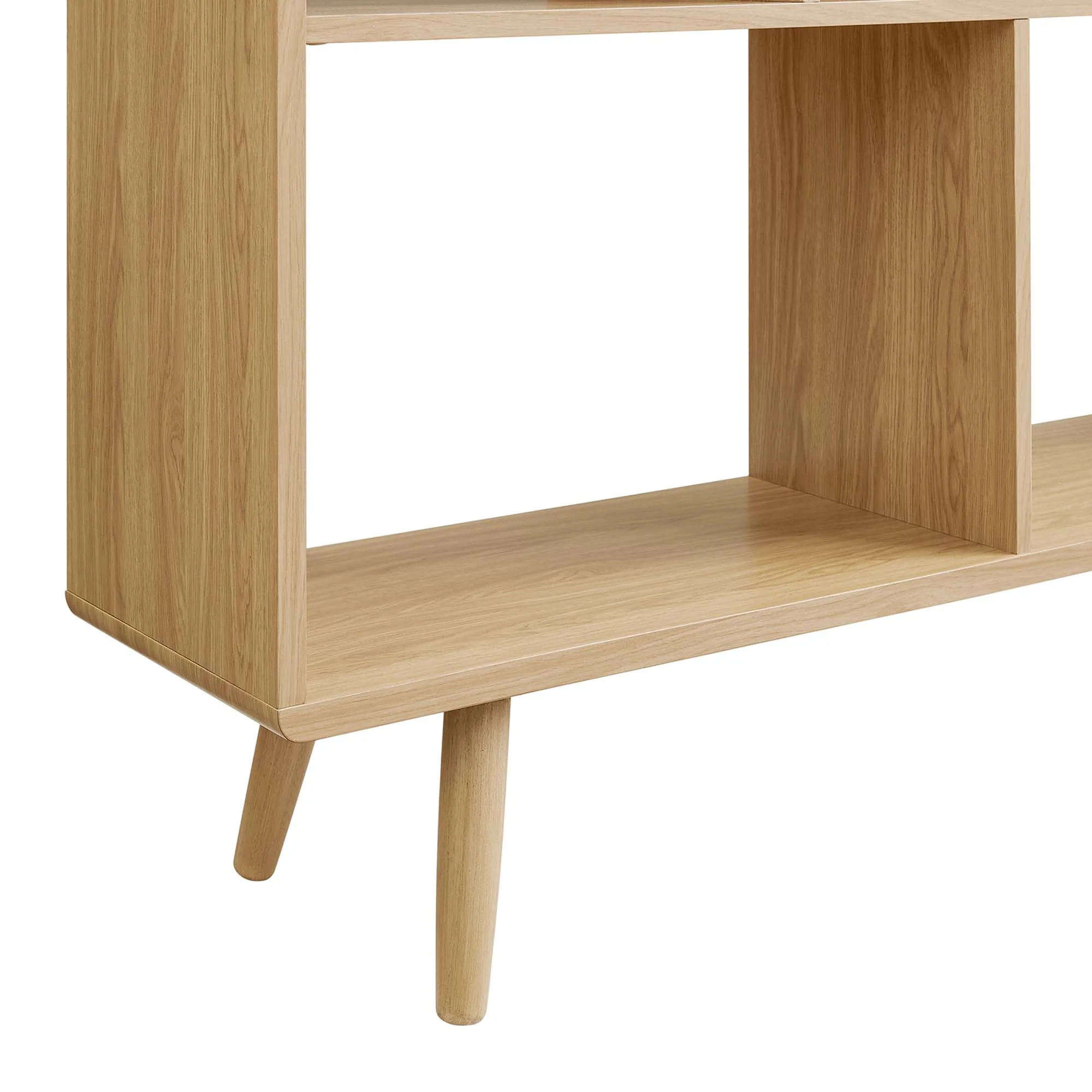 Transmit 7 Shelf Wood Grain Bookcase by Modway - Image 6