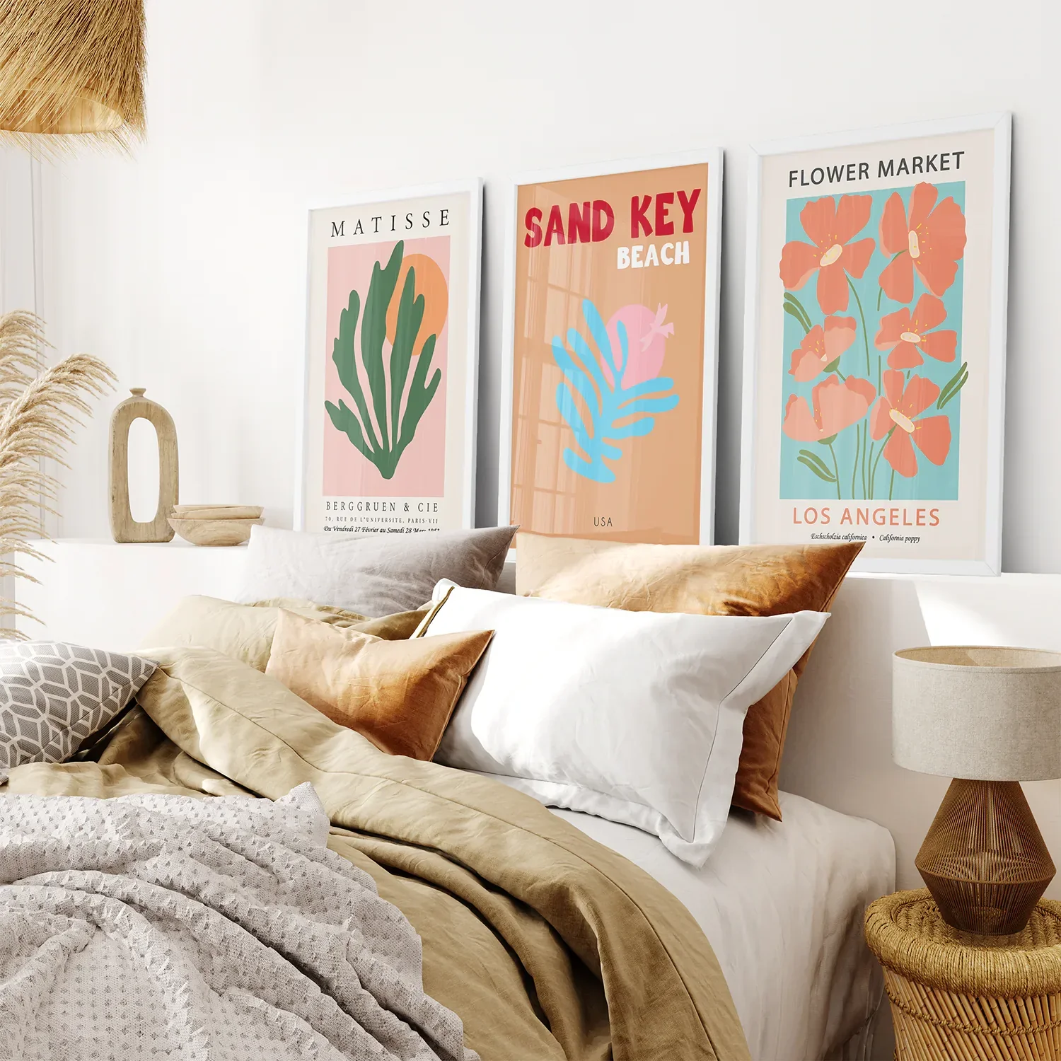 Trendy Colorful Prints Set of 3 Henri Matisse Art - Image 5