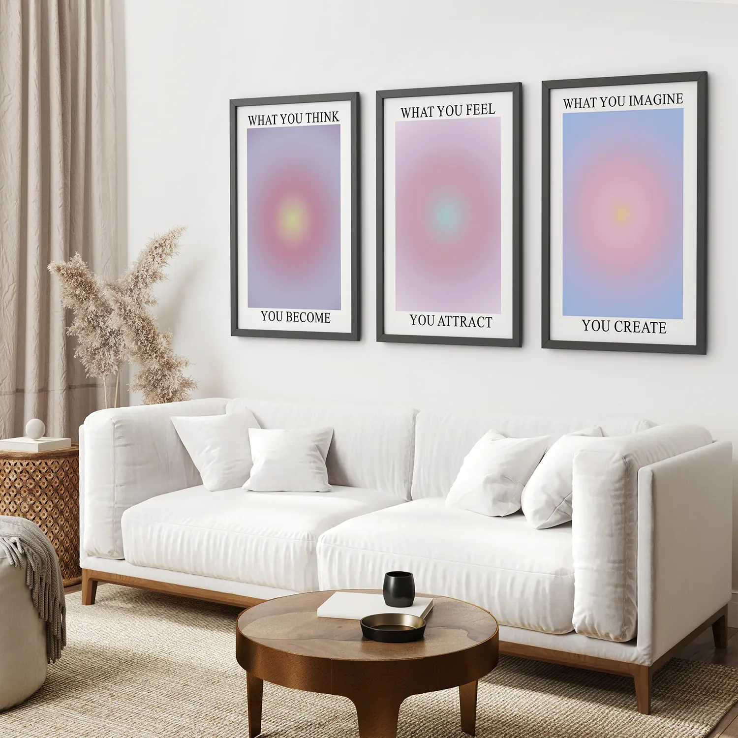 Trendy Spiritual Aura Energy Set of 3 Prints - Image 2