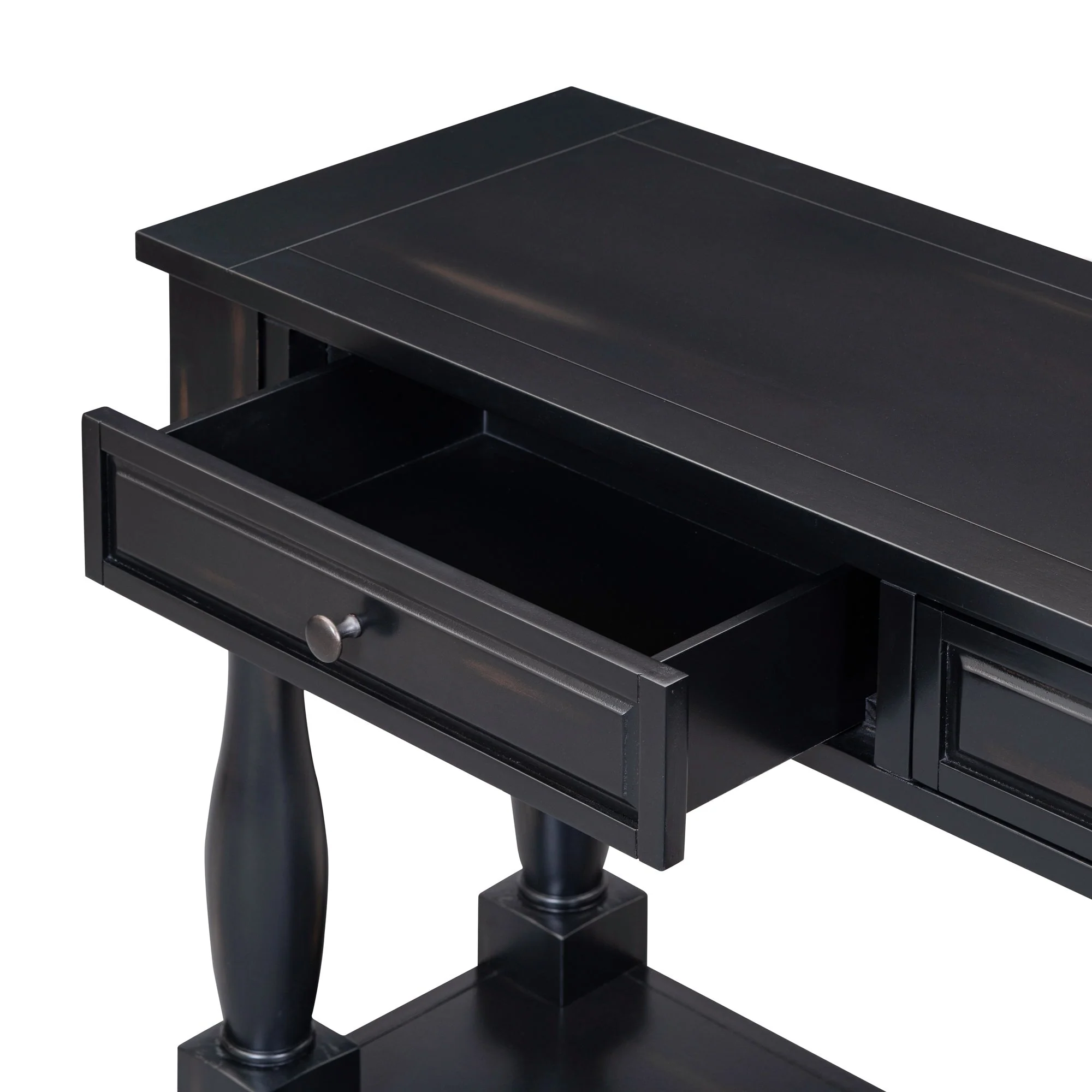TREXM 63" Long Console Table with Drawers and Shelf - Image 10