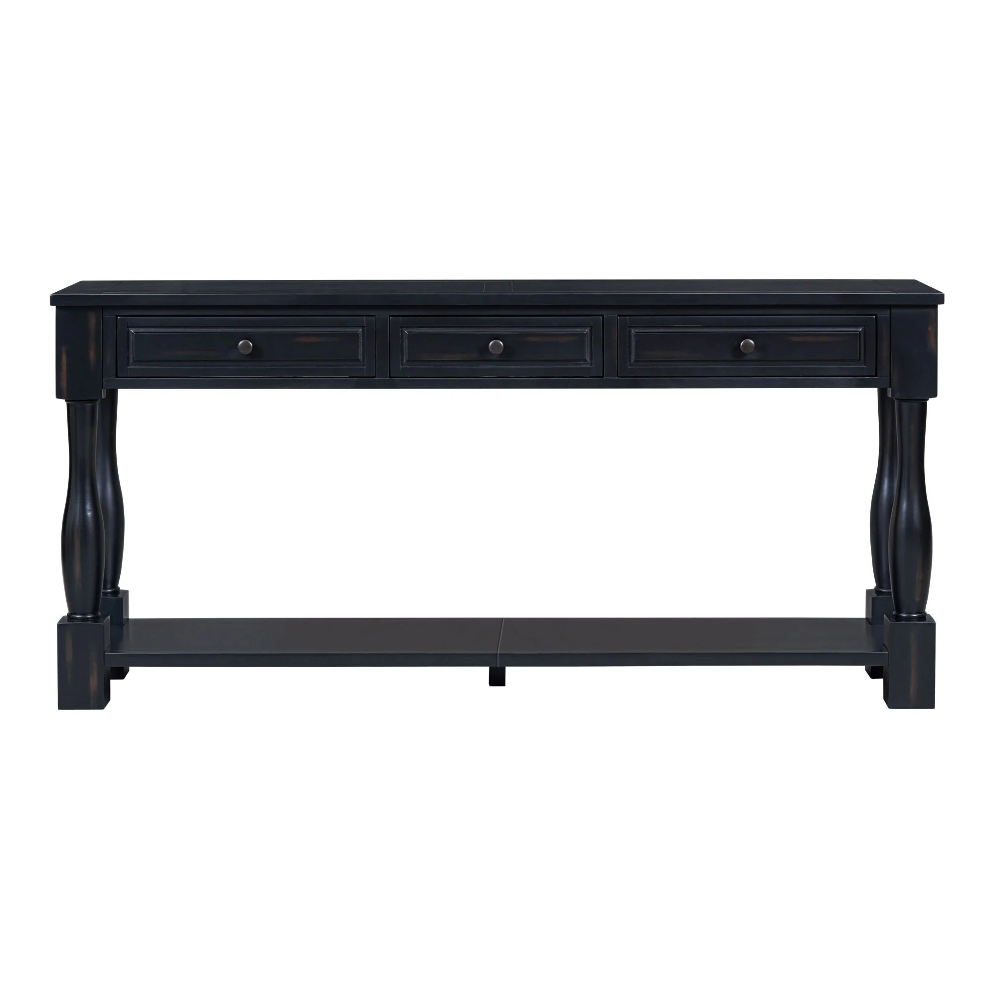 TREXM 63" Long Console Table with Drawers and Shelf - Image 15