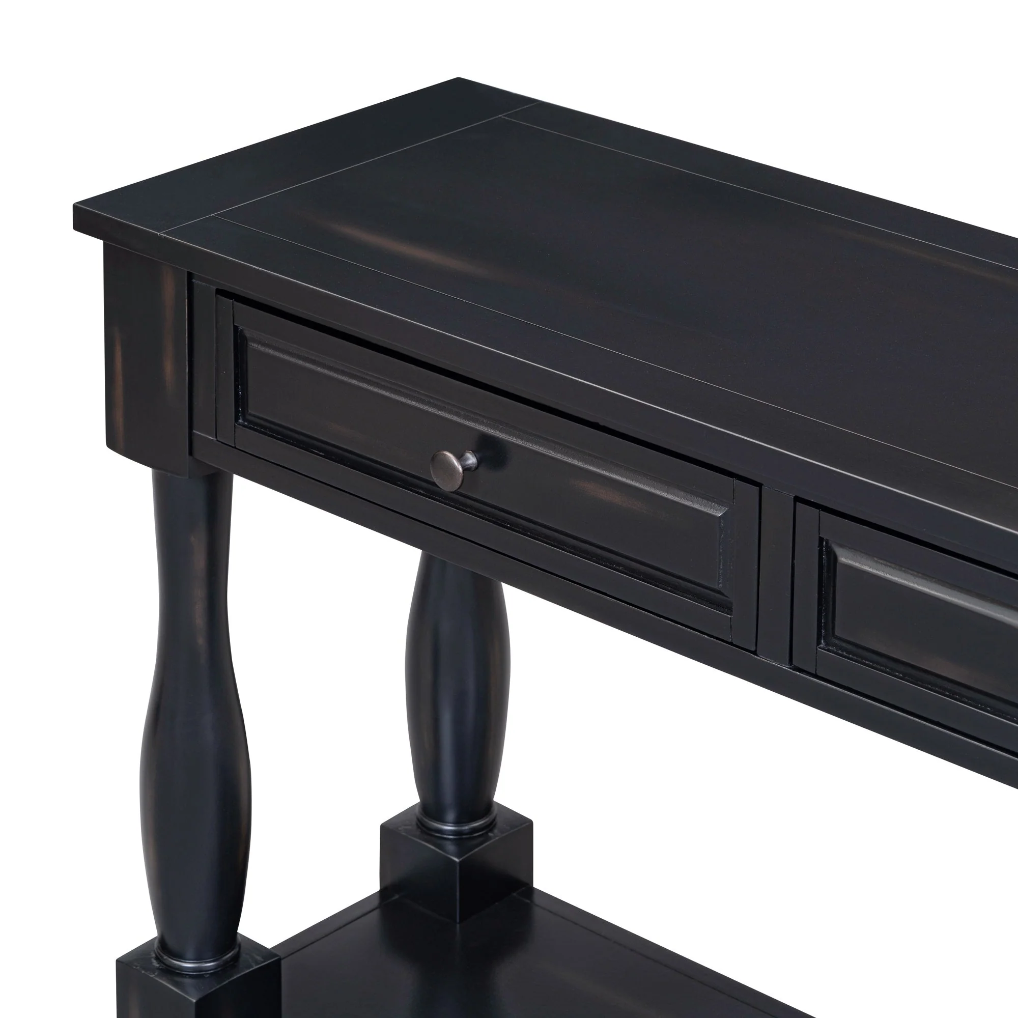 TREXM 63" Long Console Table with Drawers and Shelf - Image 18
