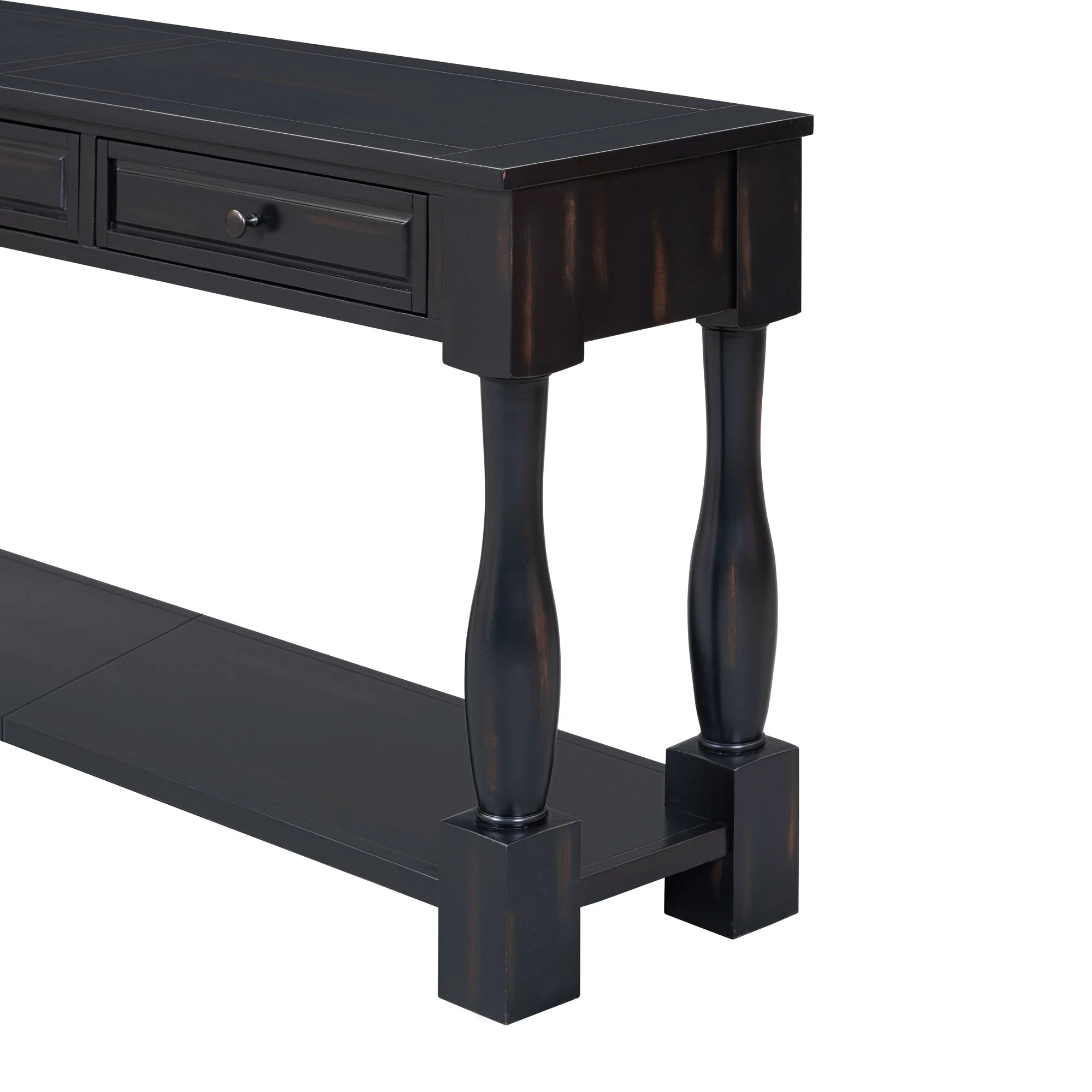 TREXM 63" Long Console Table with Drawers and Shelf - Image 20