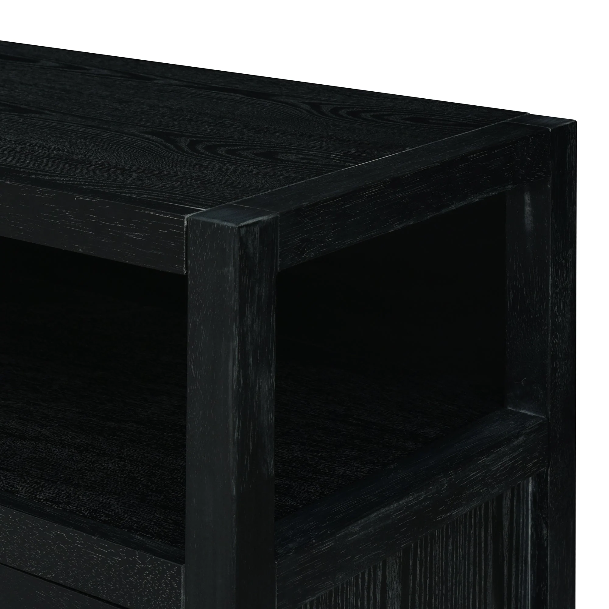 TREXM Bohemian Style Rattan Buffet Storage Cabinet with Solid Wood Frame - Image 30