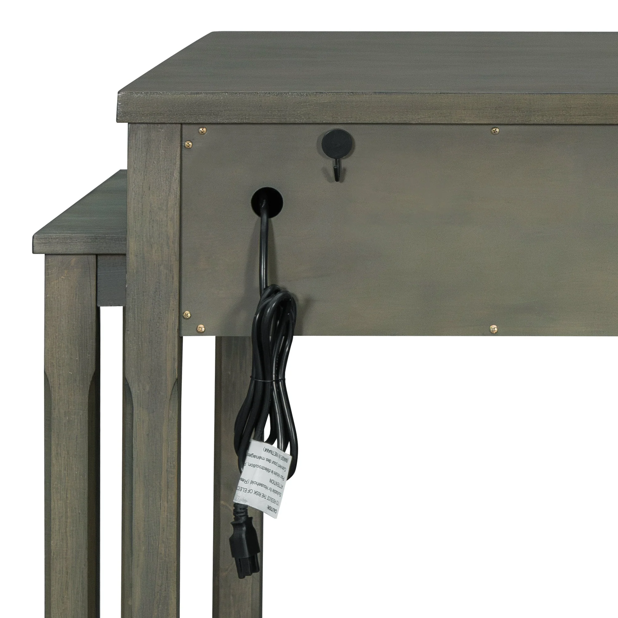 TREXM Extendable Kitchen Island with Storage - Image 15