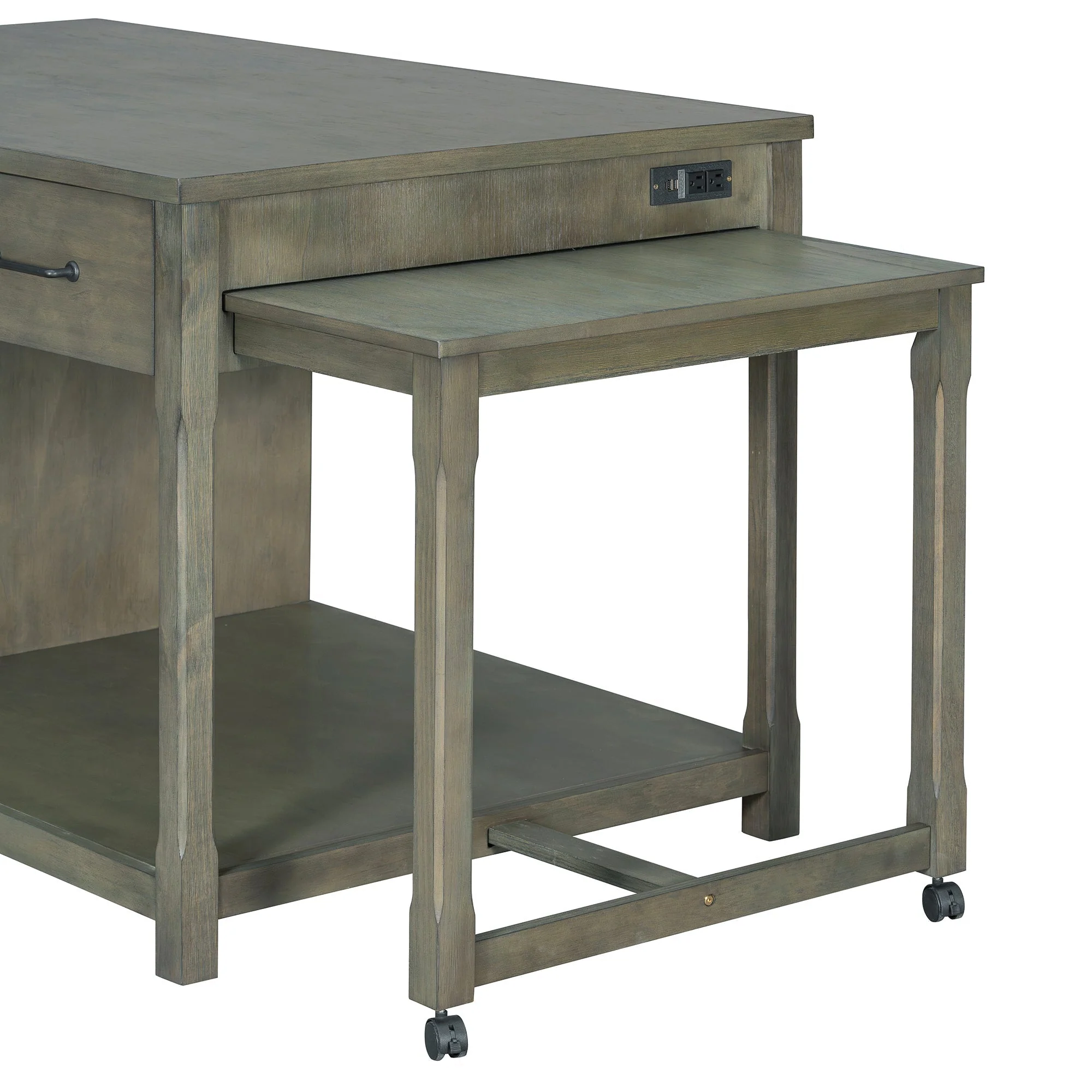 TREXM Extendable Kitchen Island with Storage - Image 18
