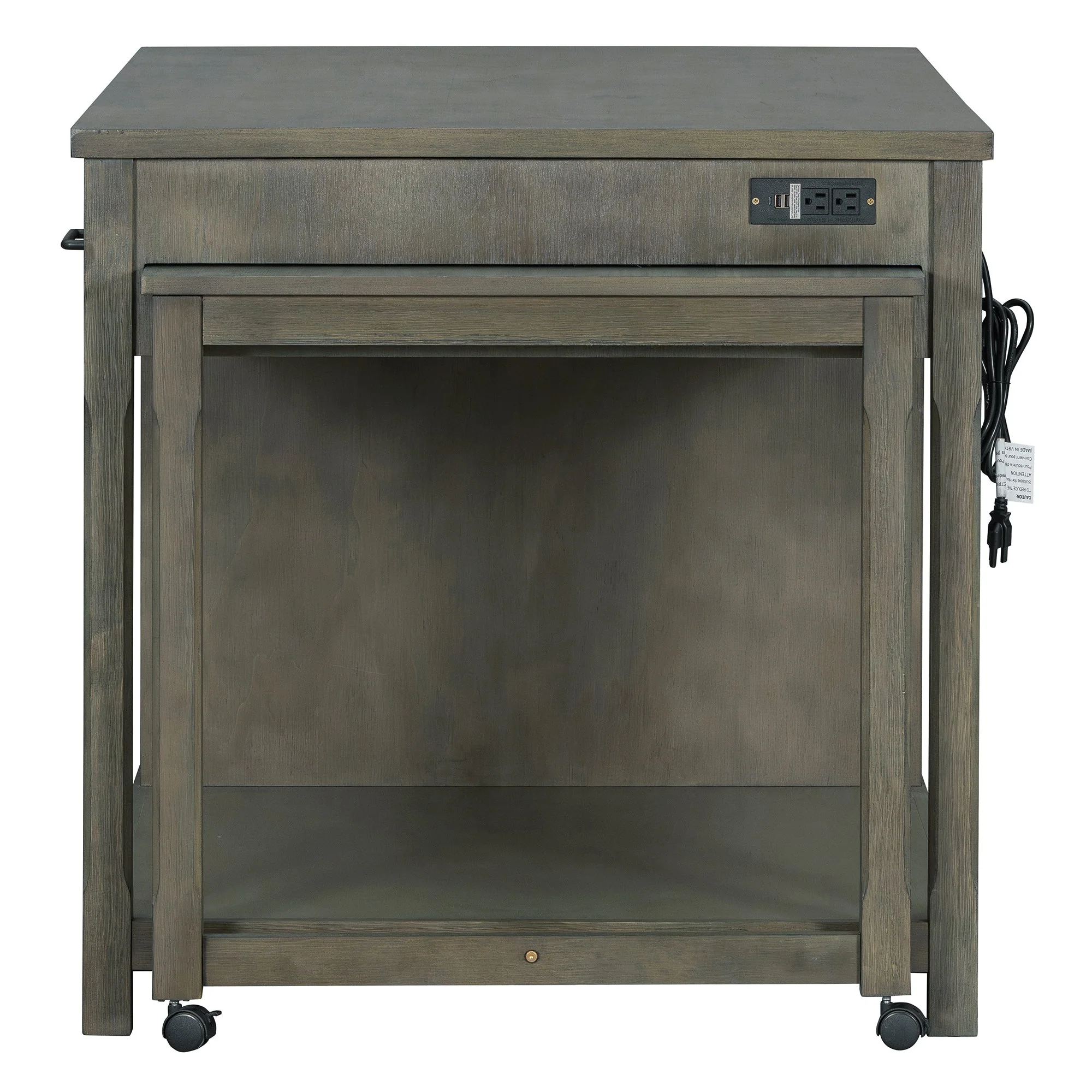 TREXM Extendable Kitchen Island with Storage - Image 19