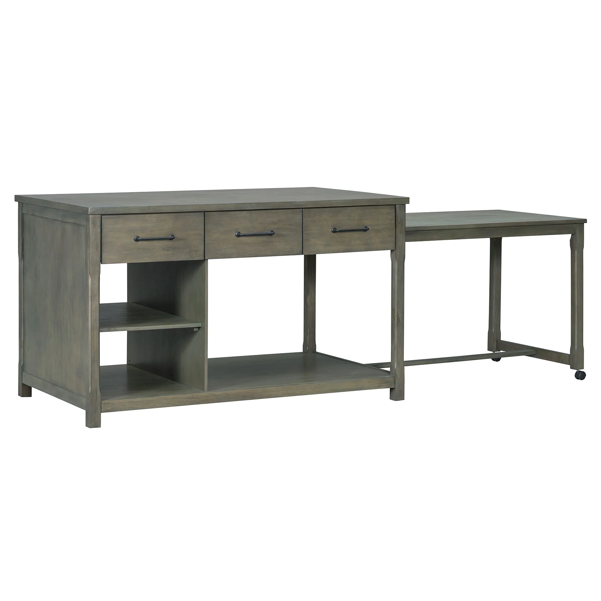 TREXM Extendable Kitchen Island with Storage - Image 23