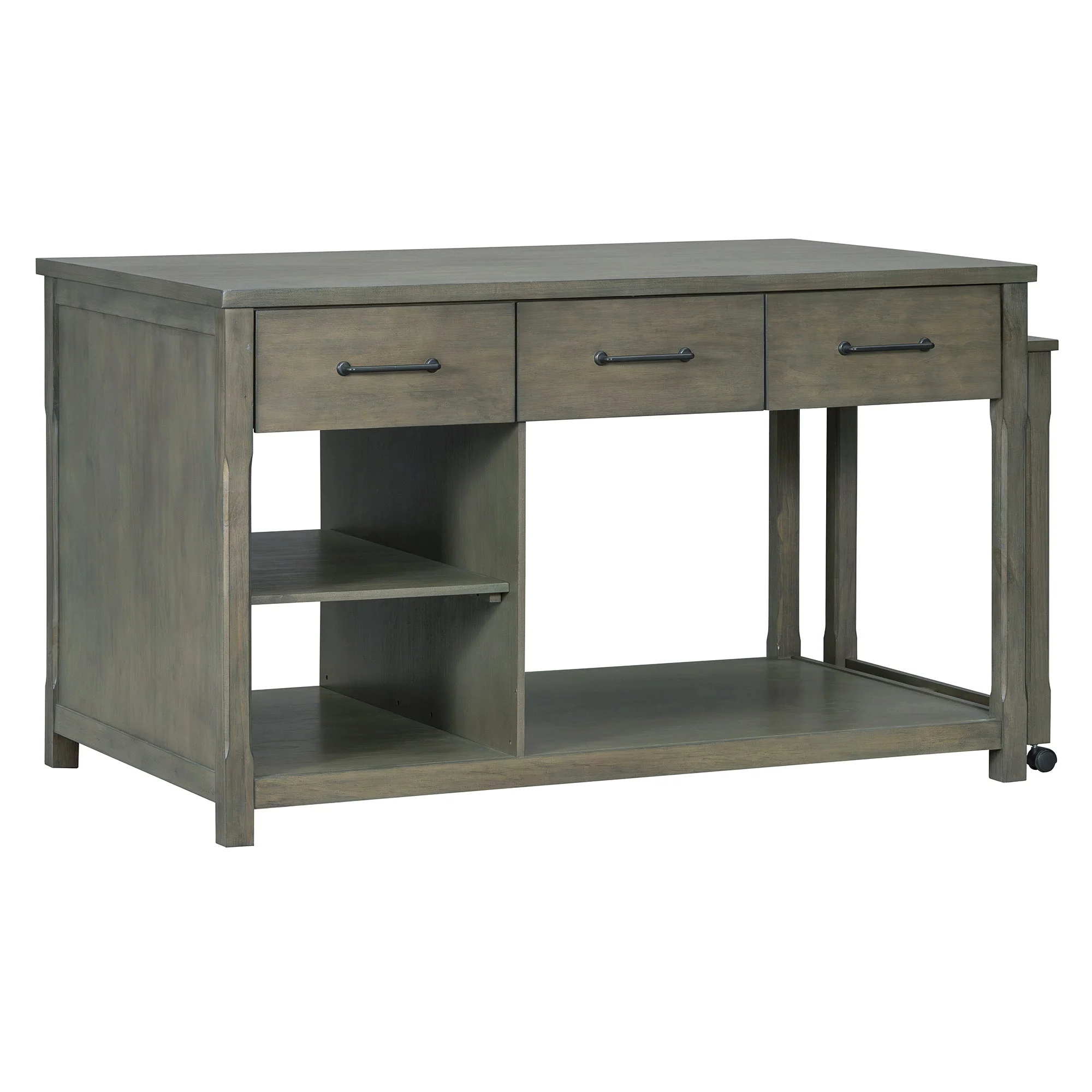TREXM Extendable Kitchen Island with Storage - Image 9