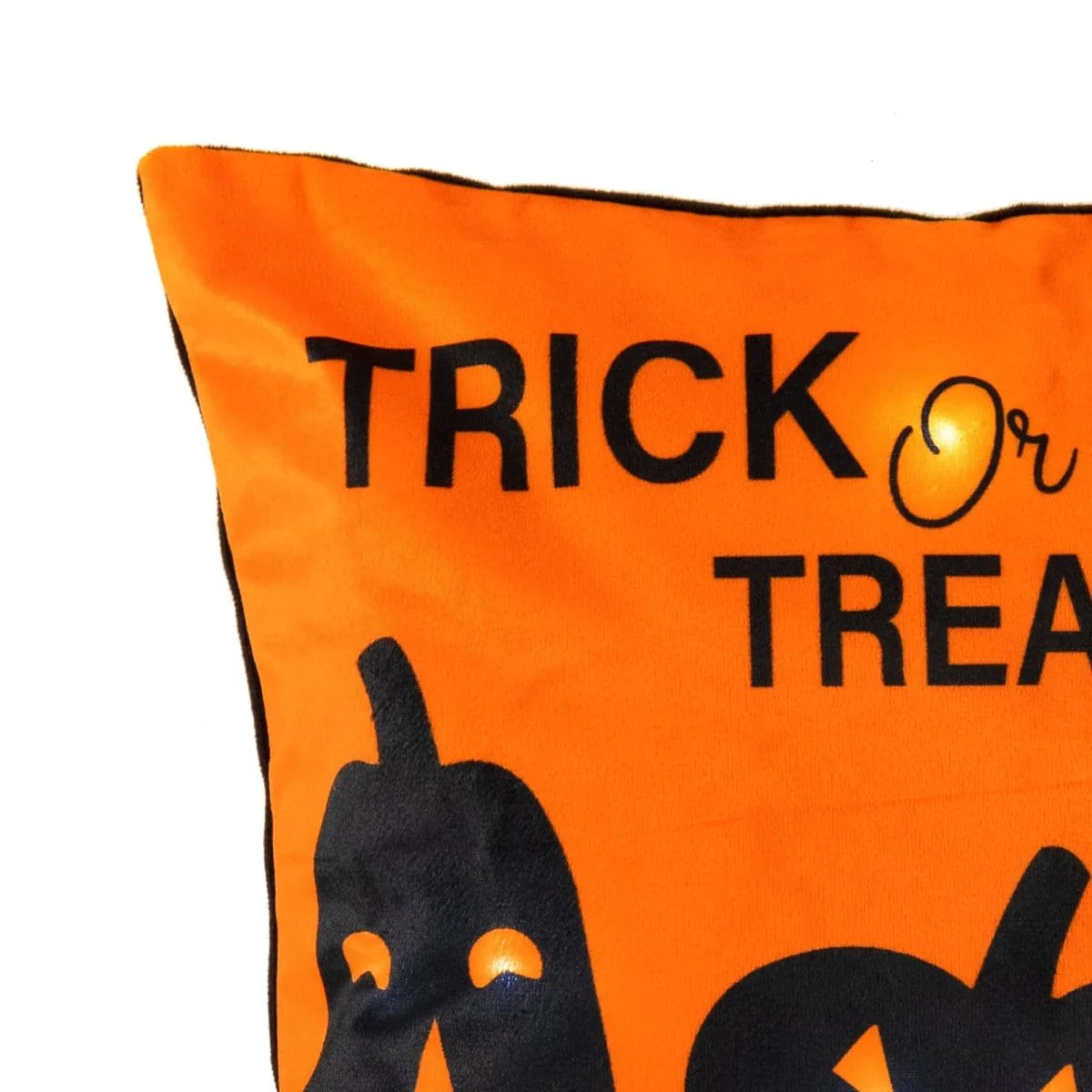 Trick Or Treat Pumpkin LED Decorative Pillow - Image 2