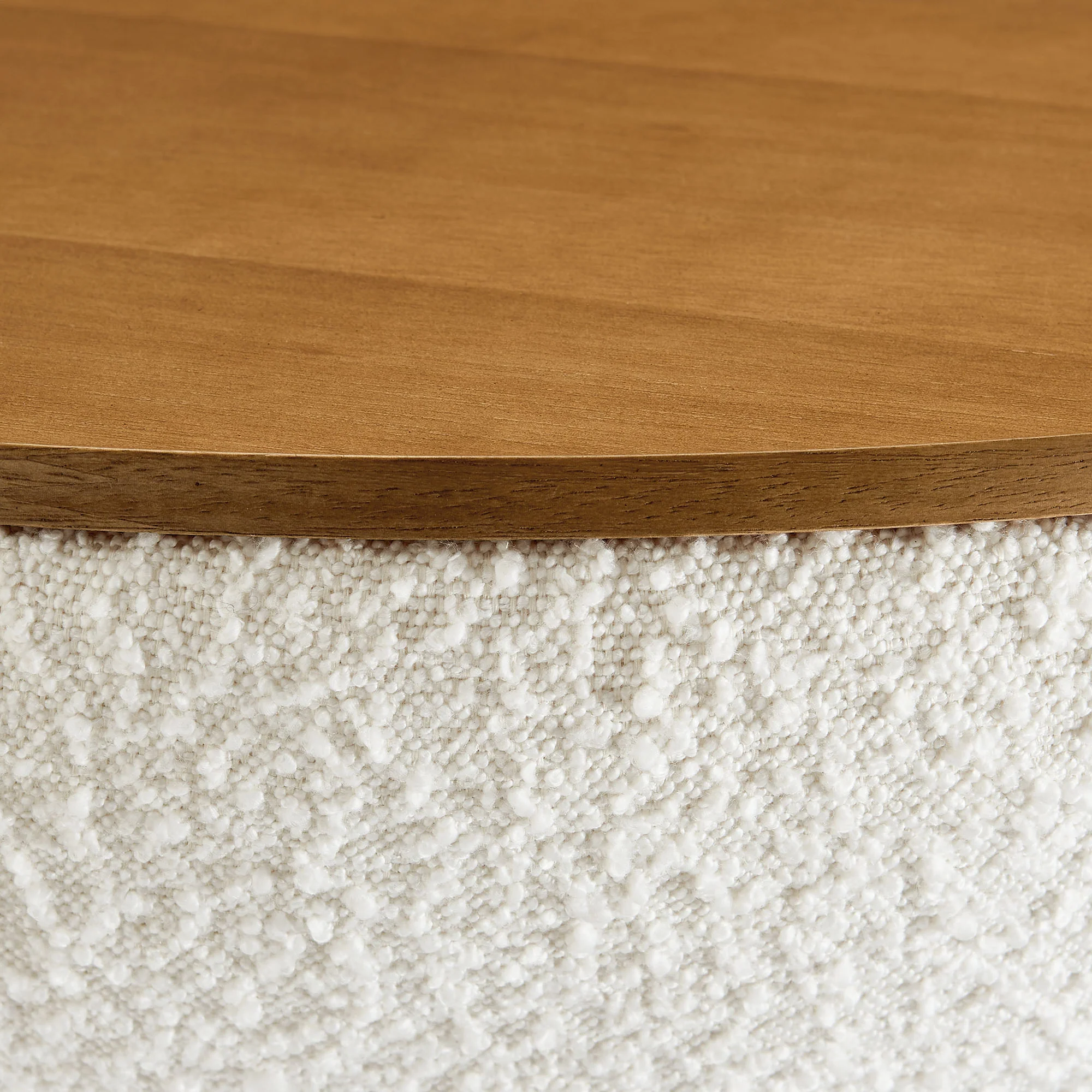 Tridome Round Boucle Upholstered Storage Coffee Table by Modway - Image 7