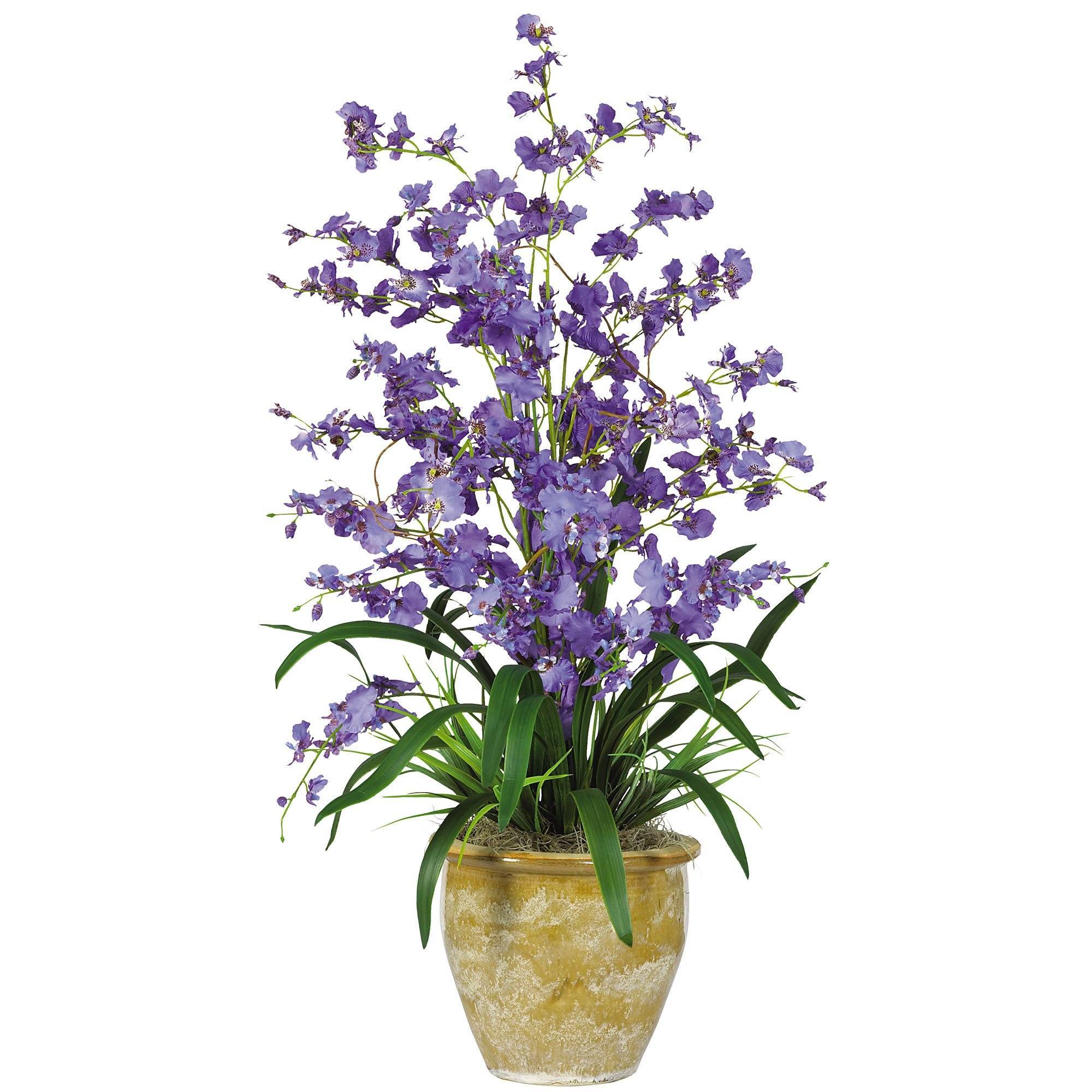 Triple Dancing Lady Silk Flower Arrangement - Image 2