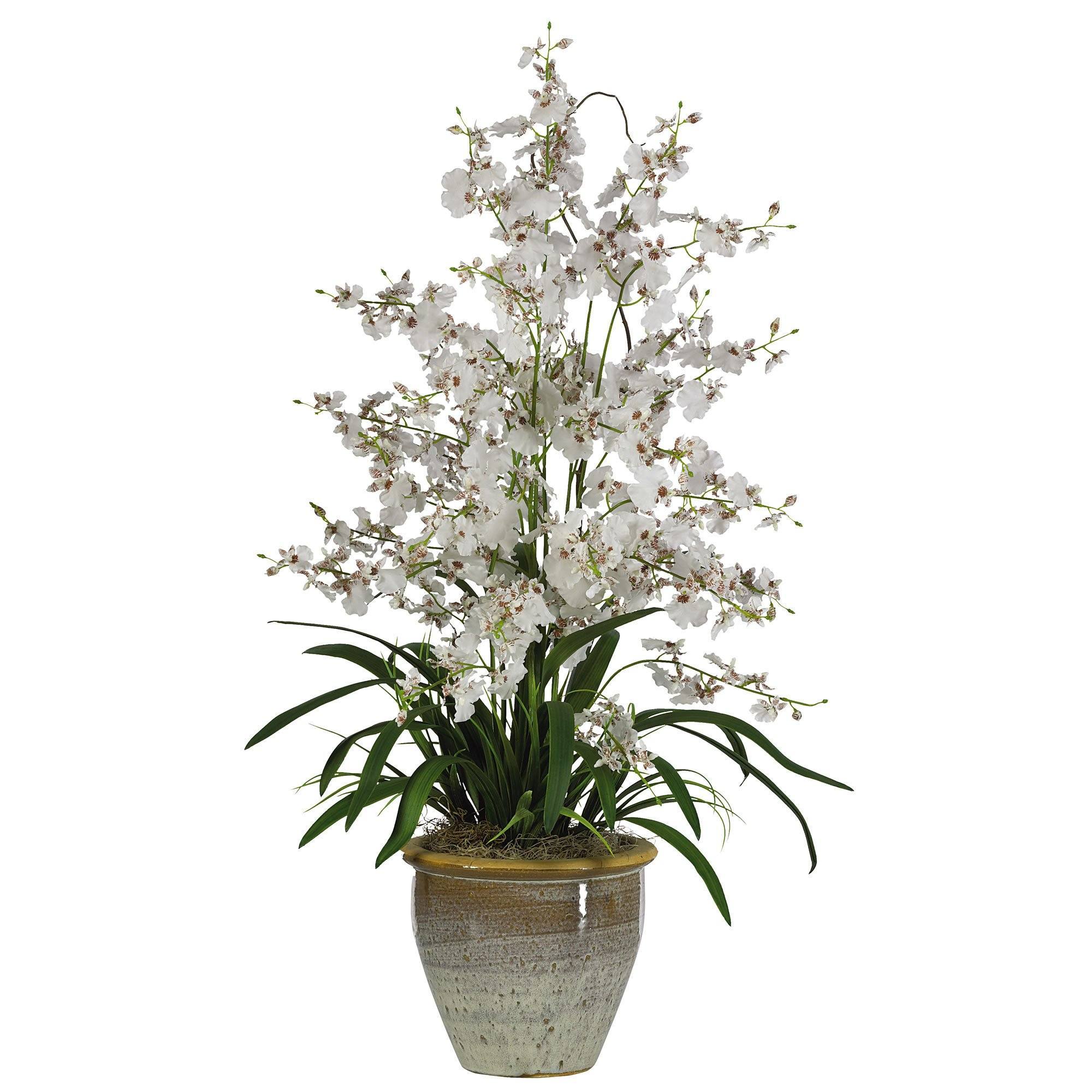 Triple Dancing Lady Silk Flower Arrangement - Image 3