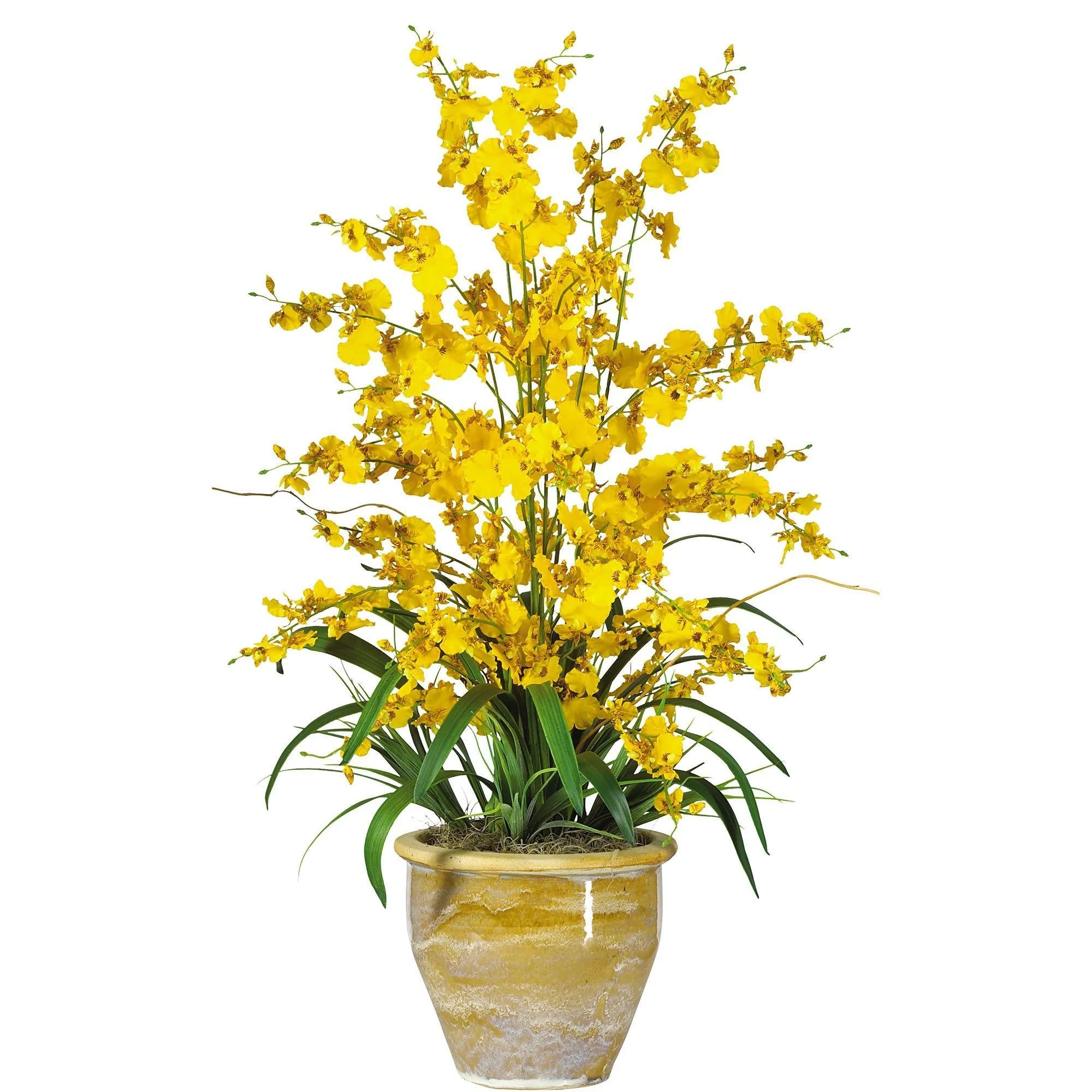 Triple Dancing Lady Silk Flower Arrangement - Image 4