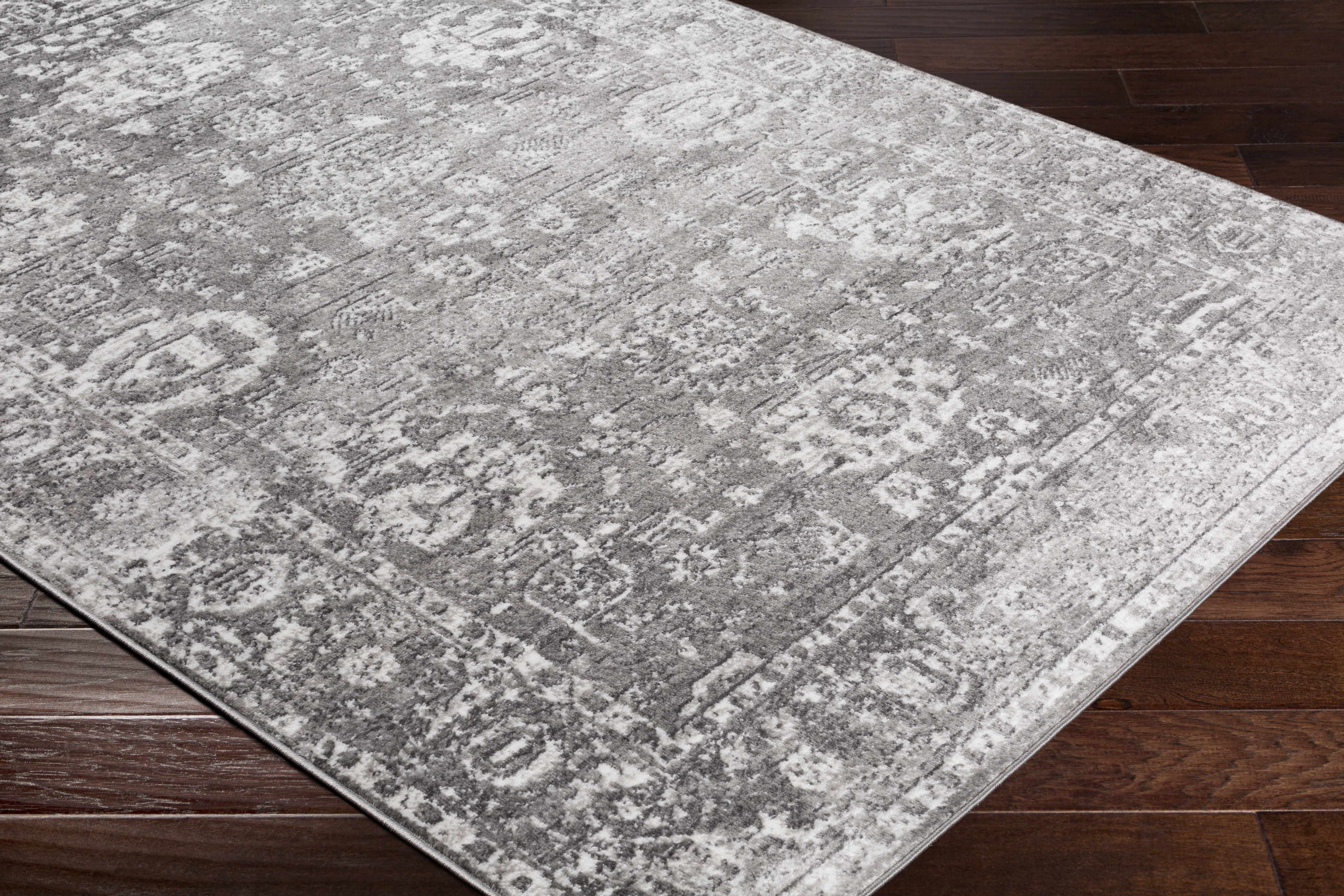 Tripp Distressed Gray Rug - Image 11