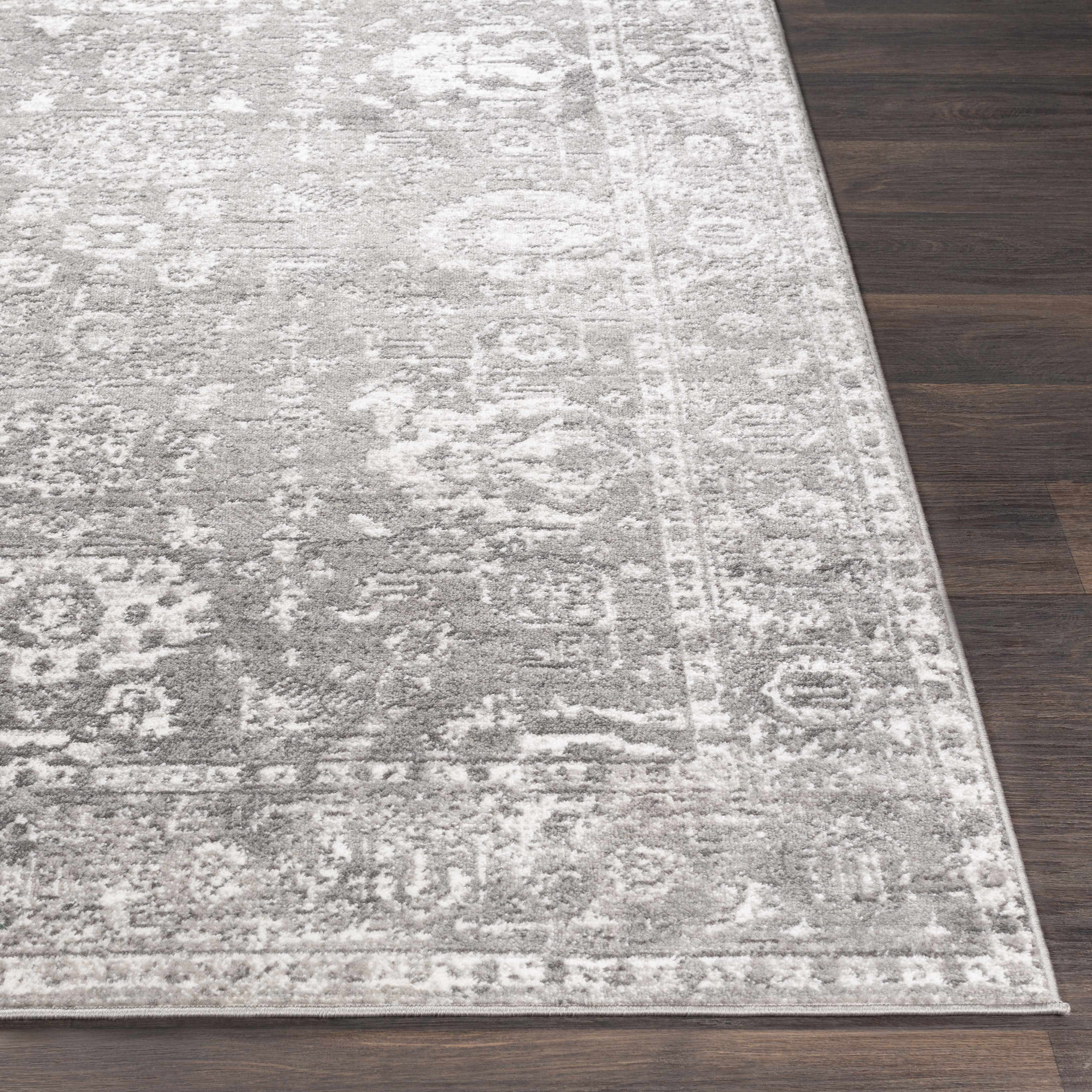 Tripp Distressed Gray Rug - Image 12