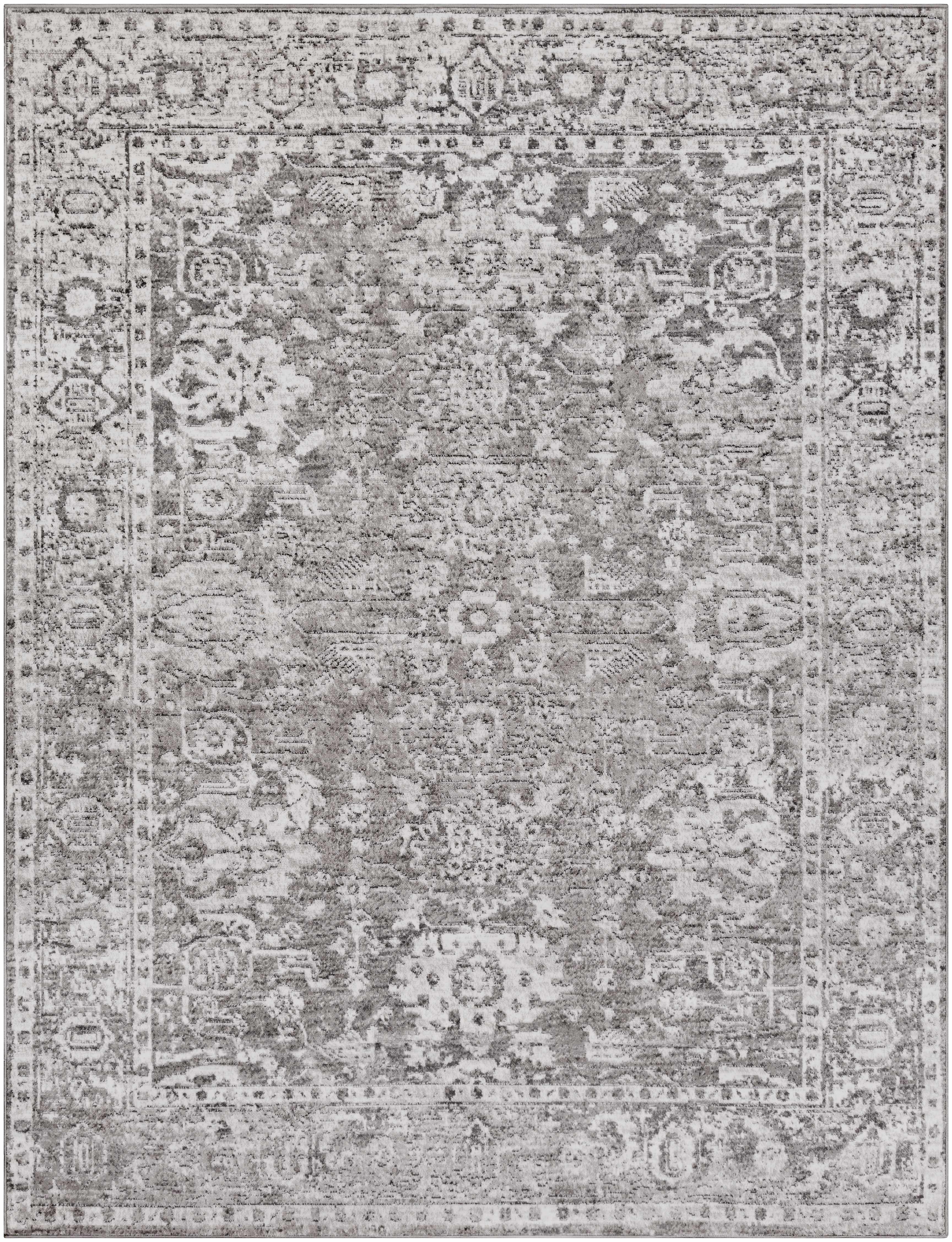 Tripp Distressed Gray Rug - Image 14